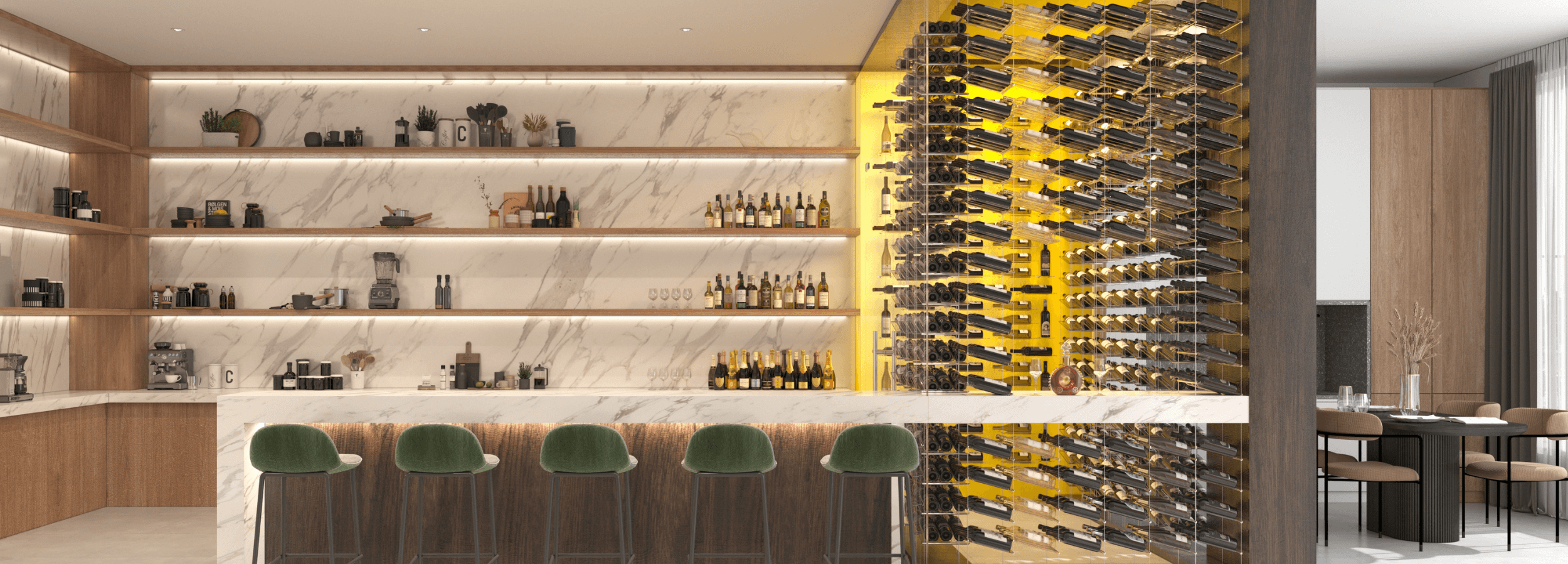 Integrating a Wine Storage System into Your Kitchen Space