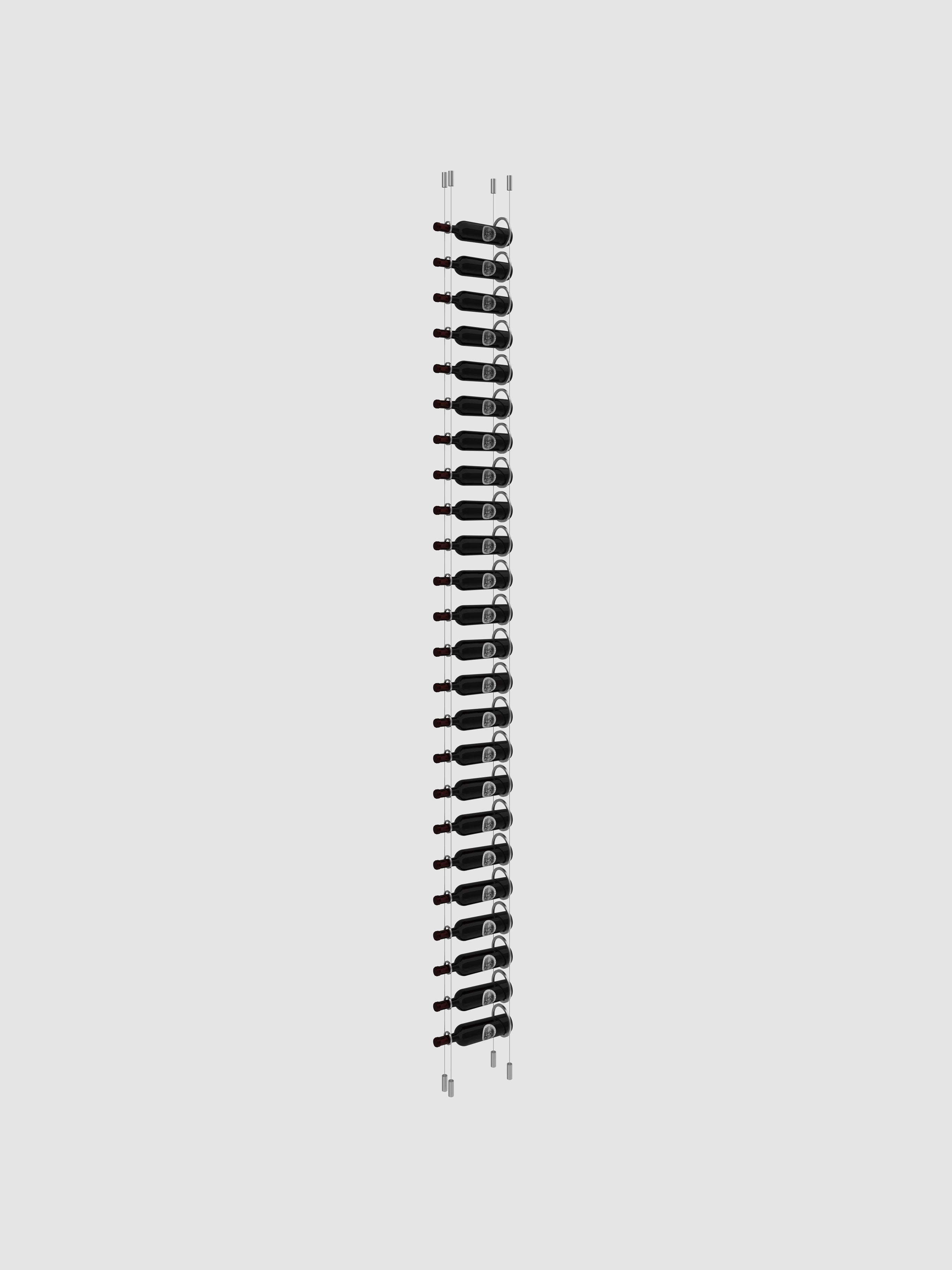 The Ring Cable Wine Display - Silver