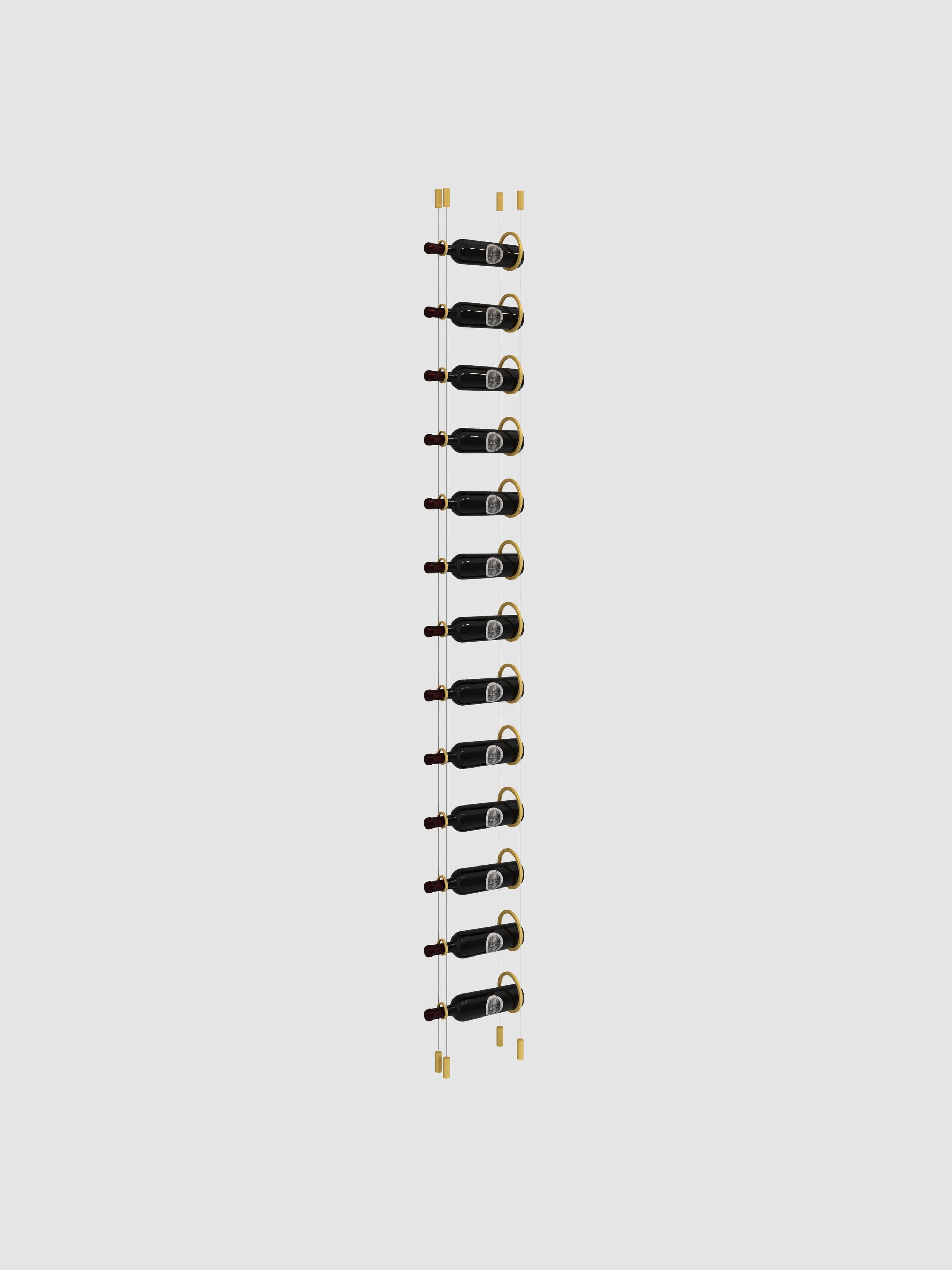 The Ring Cable Wine Display - Gold