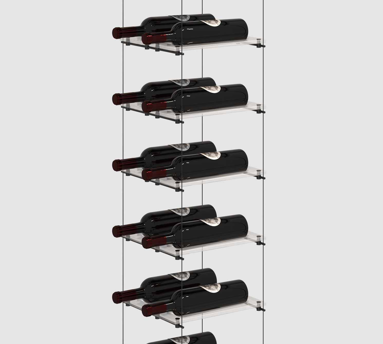 Lumina Cable Wine Display - Black