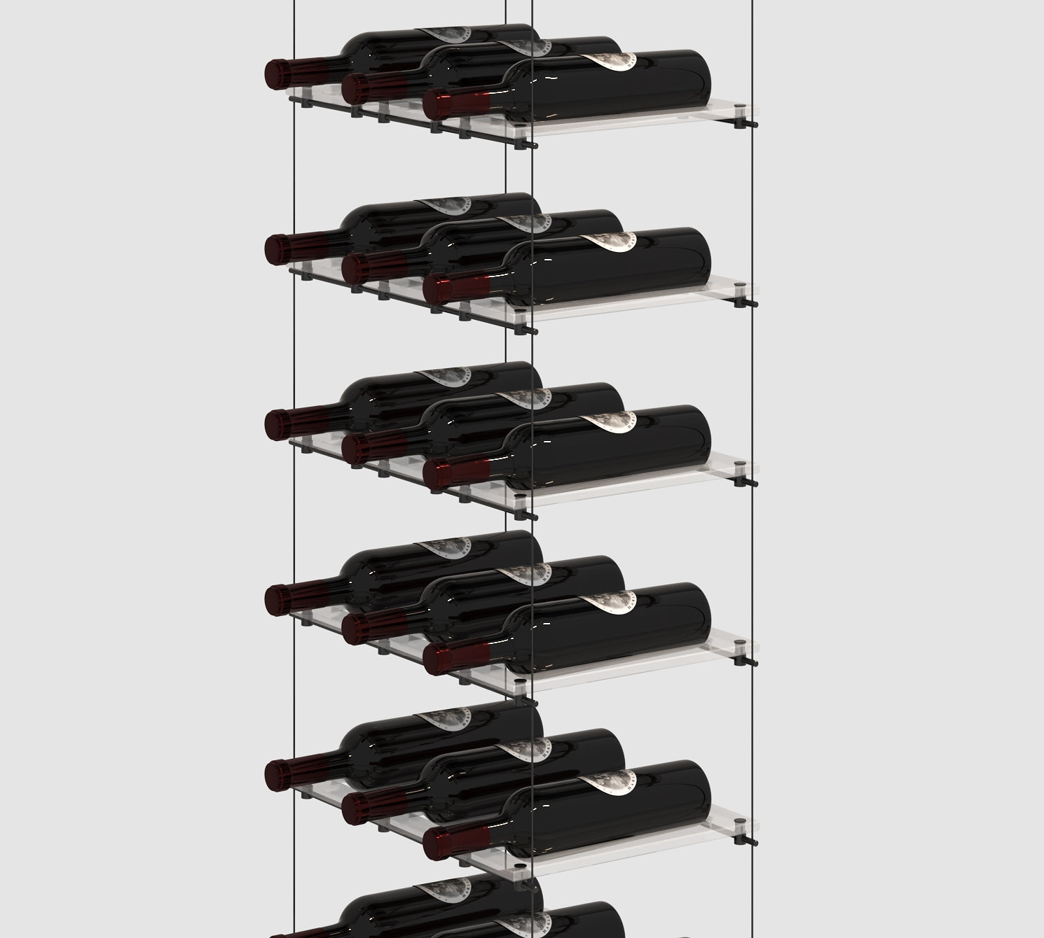 Lumina Cable Wine Display - Black