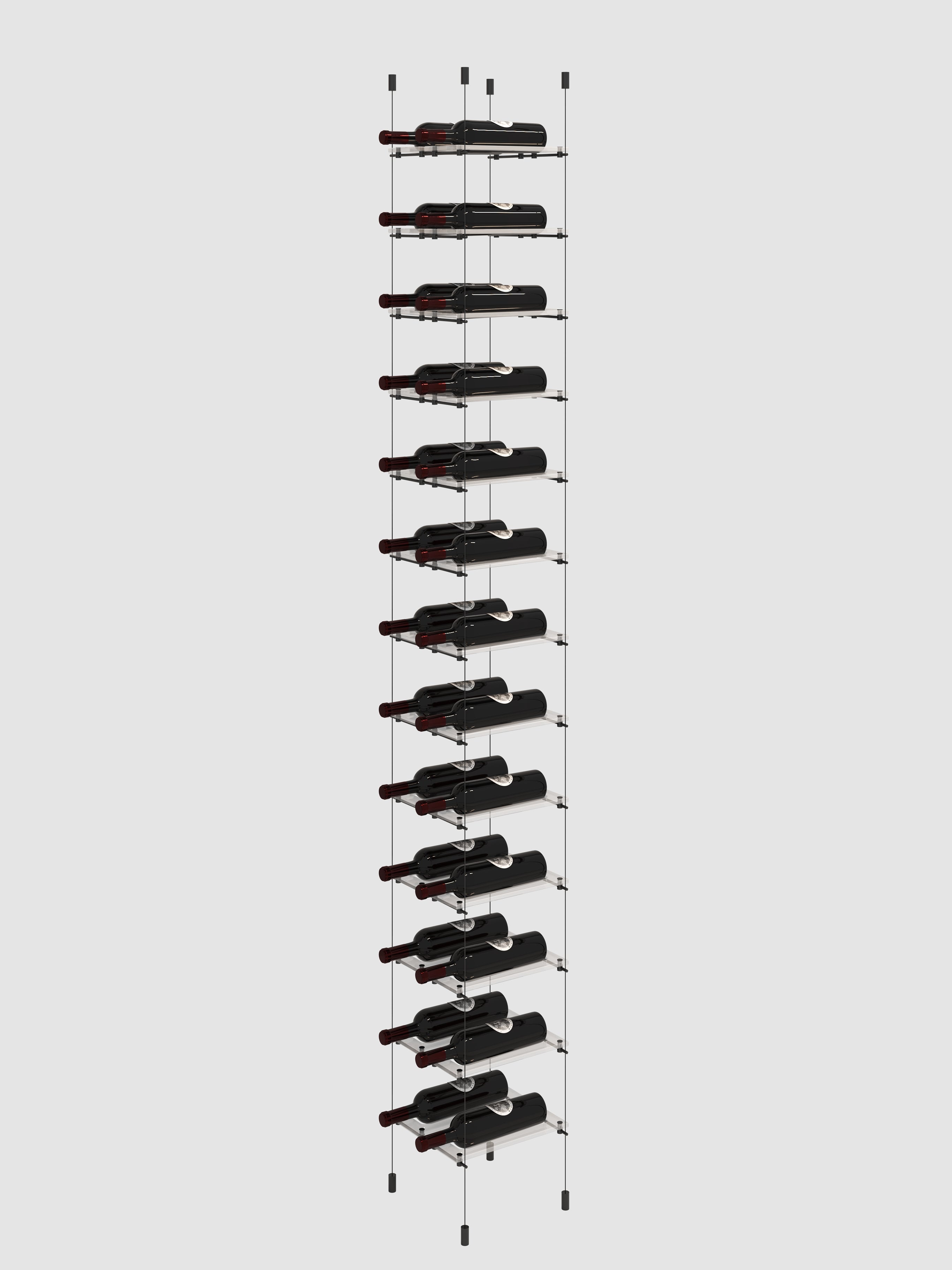 Lumina Cable Wine Display - Black