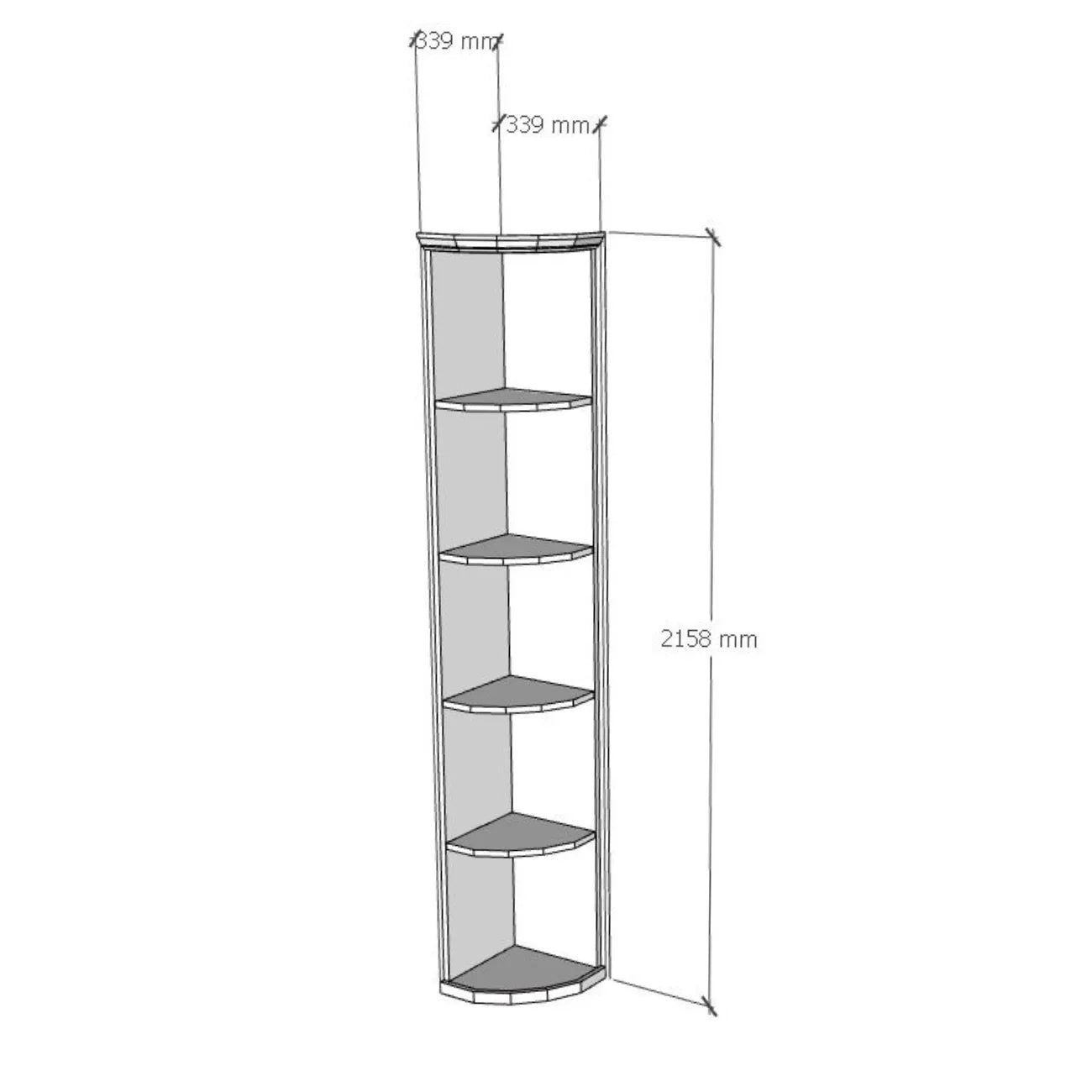 Elite Kit Rack Corner Shelf Modular Wine Display Mahogany Genuwine Cellars Reserve