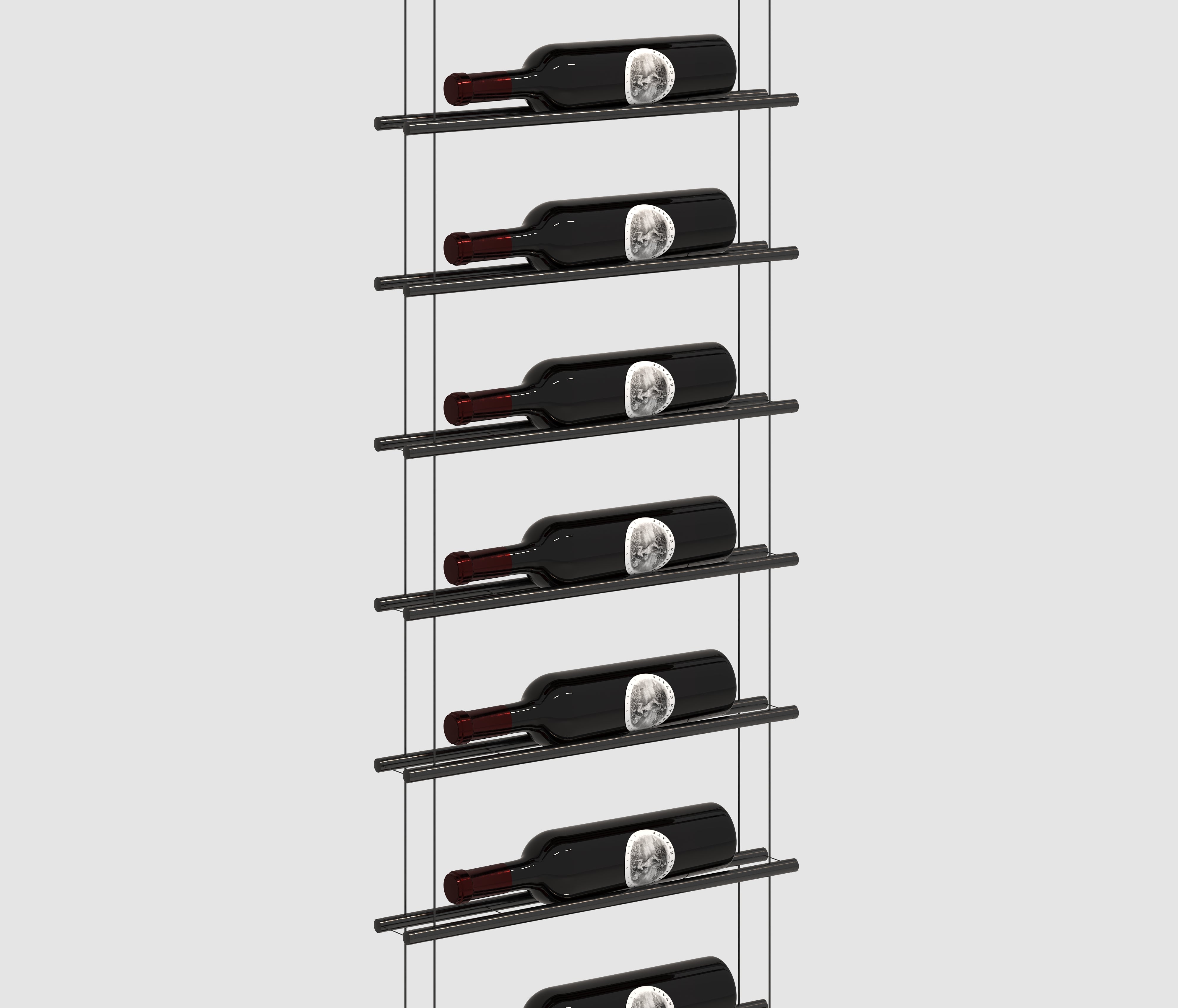 Label Line Black Single Bottle Width