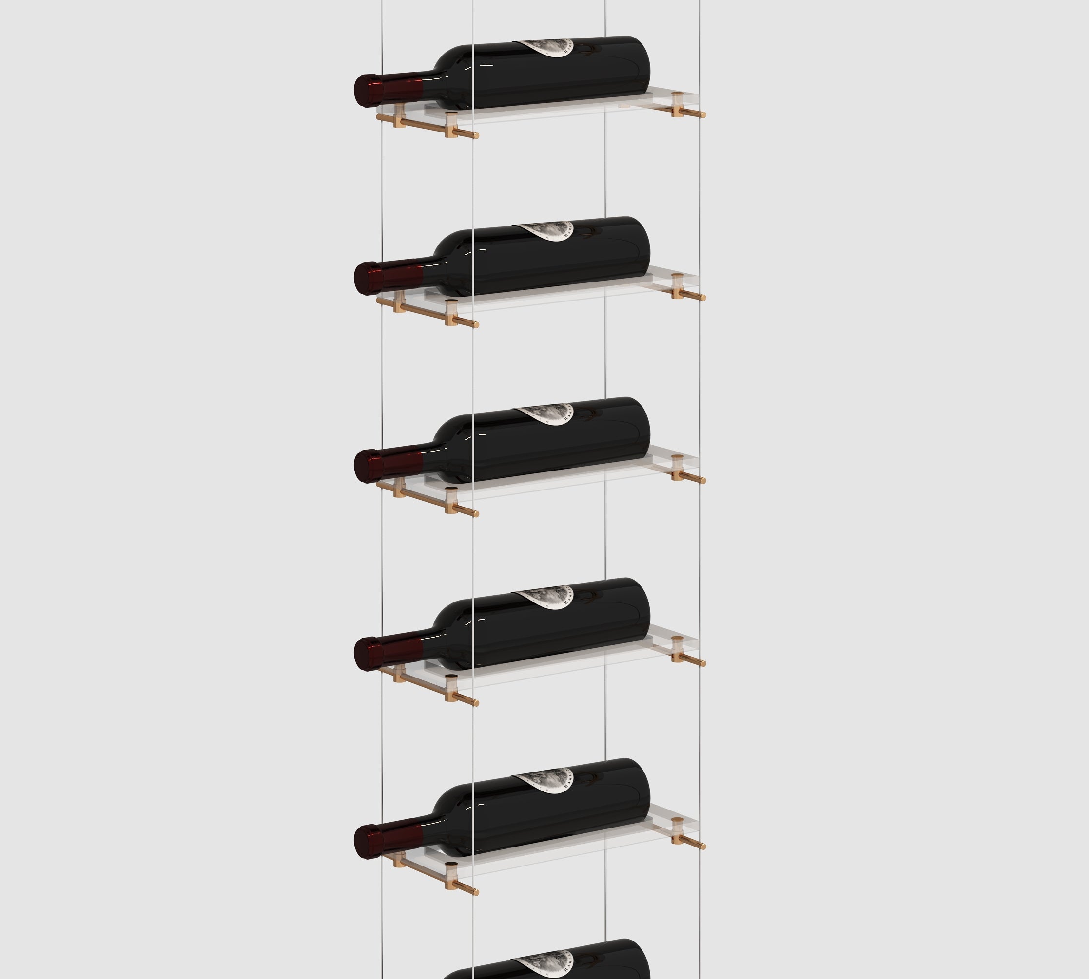 Lumina Gold single wire wine rack - Genuwine Cellars Shop