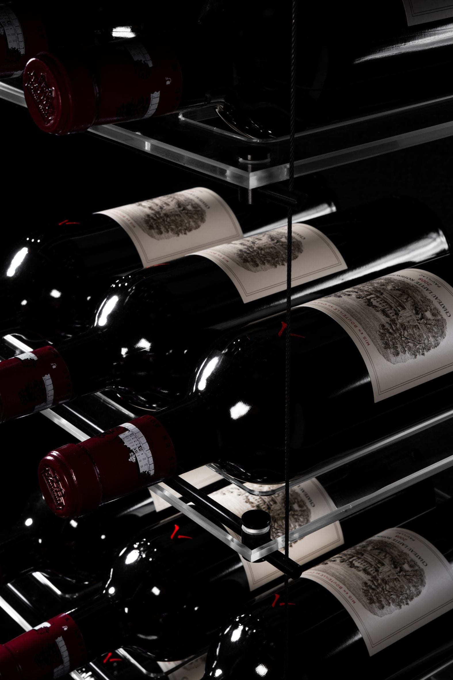 Lumina Cable Wine Display - Silver