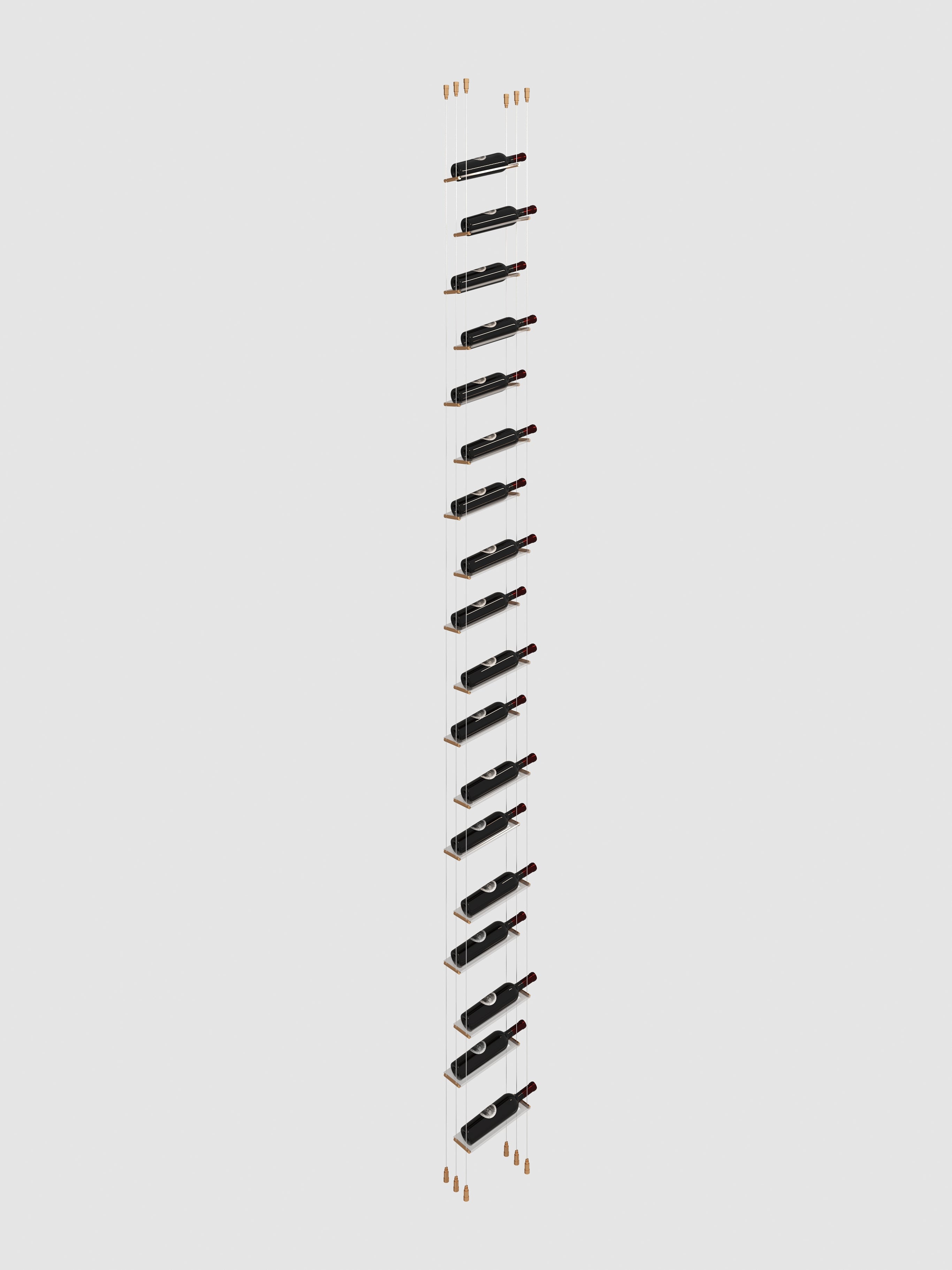 Lumina Cable Wine Display - Gold