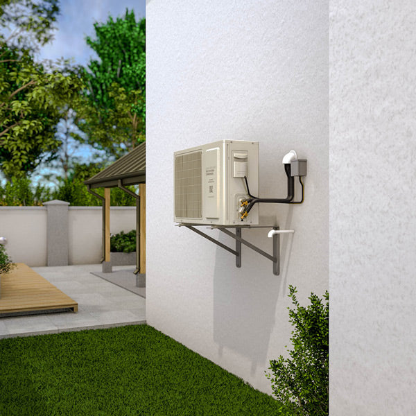 WHISPERKOOL Platinum Split 4000 Ducted Cooling Unit condenser view outside