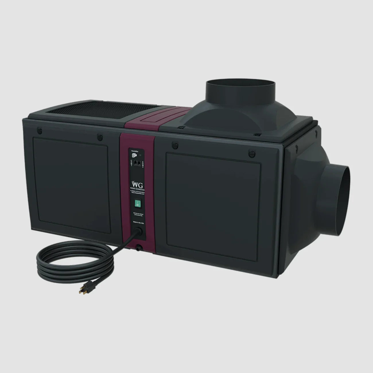 WINE GUARDIAN D088 DUCTED Cooling Unit - 60HZ Base Model with Coated Evap Coil / None-Base Model with Coated Evap Coil / Duct Collar Supply-outlet or Return-intake - 10" Round Duct Connection-Base Model with Coated Evap Coil / Duct Collar Kit - 1 Supply 1 Return Collars and Flex Duct-Base Model with Coated Evap Coil / Flexible ductwork 10" round-Base Model with Coated Evap Coil / Remote Interface Controller Genuwine Cellars