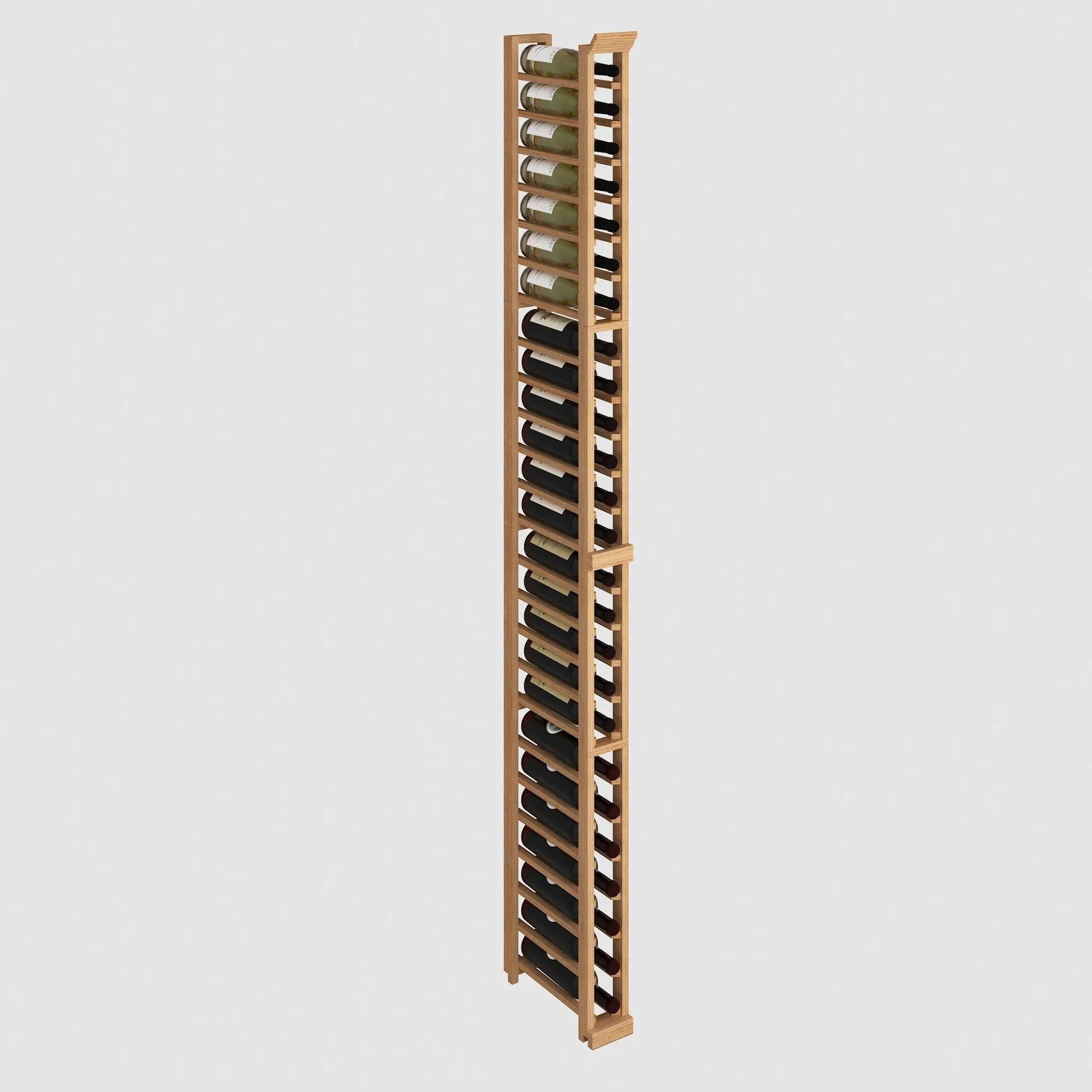 Elite Kit Rack Single-Column Half-Bottle Modular Wine Rack Mahogany / 25 Genuwine Cellars