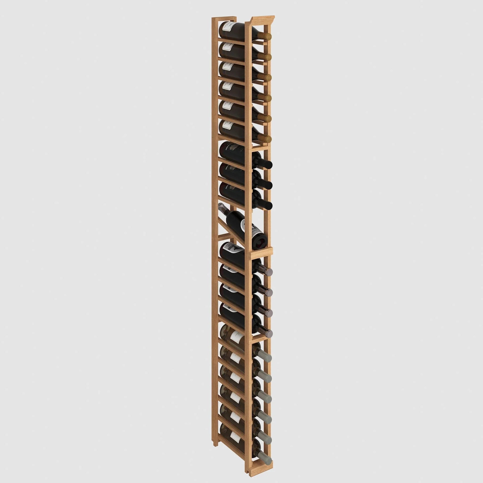 Elite Kit Rack Single-Column Standard Bottle Modular Wine Rack Mahogany / 20 Genuwine Cellars