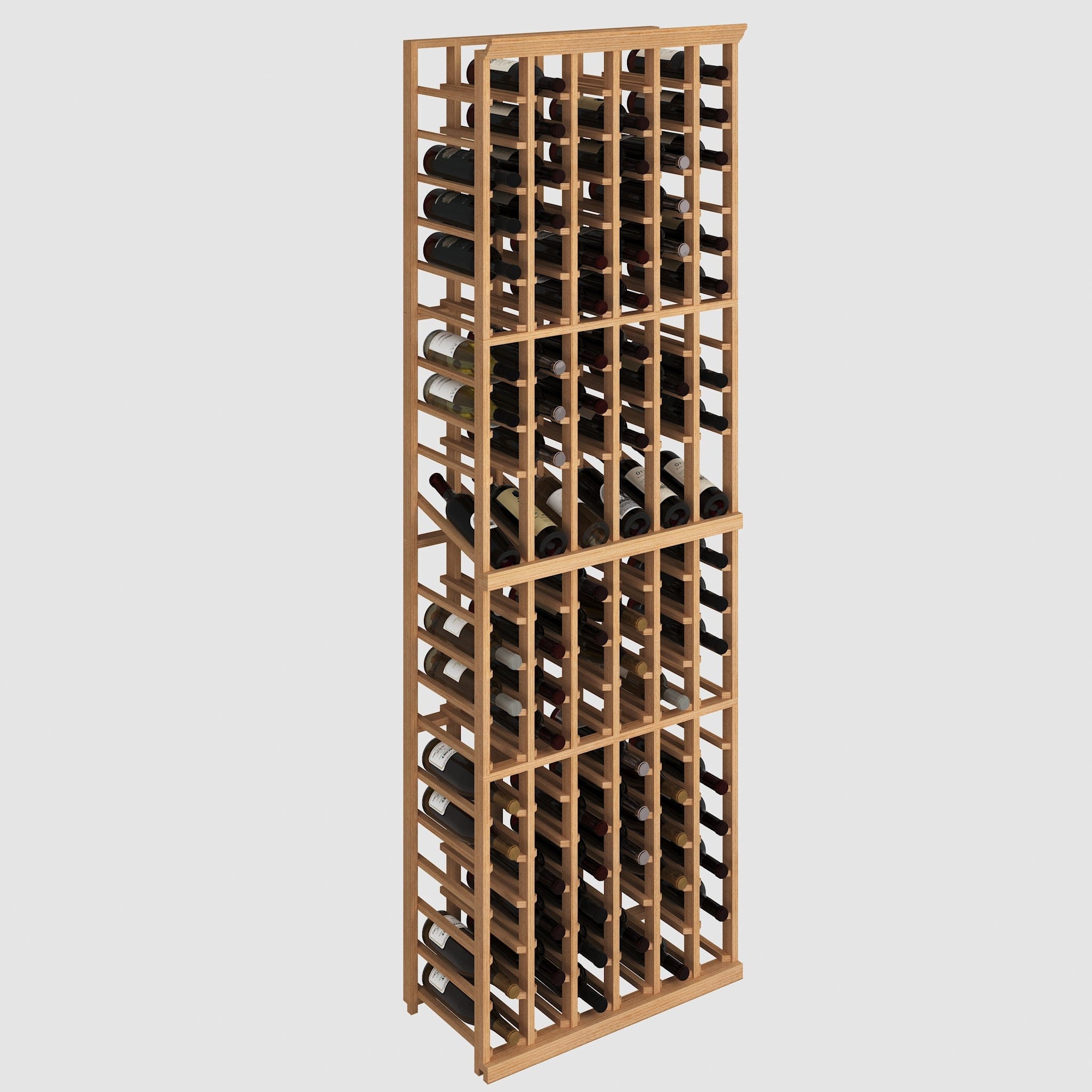 Elite Kit Rack 6-Column Modular Wine Rack Mahogany Genuwine Cellars Reserve