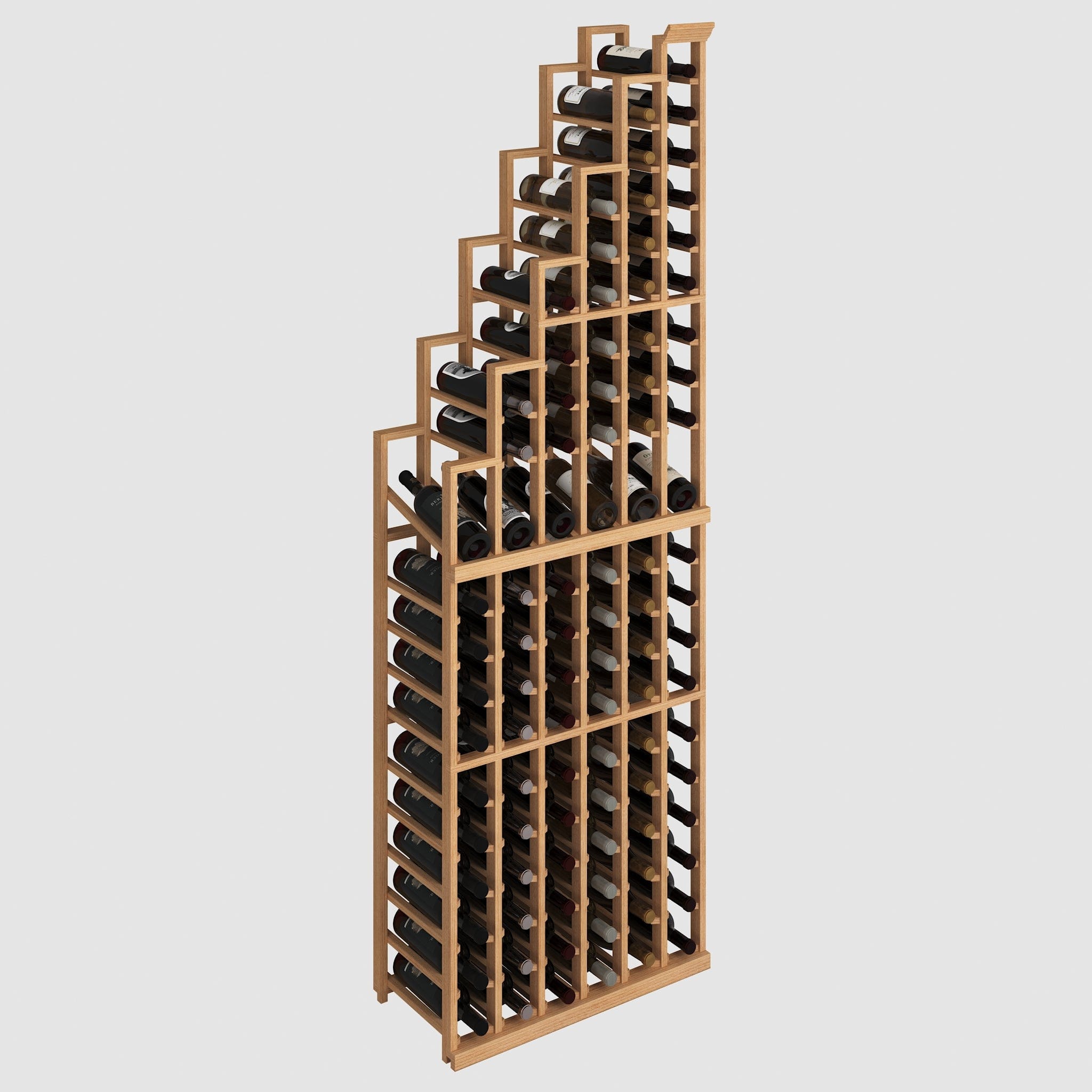 Elite Kit Rack Left Cascading Modular Wine Rack for 95 bottles- Genuwine Cellars Reserve