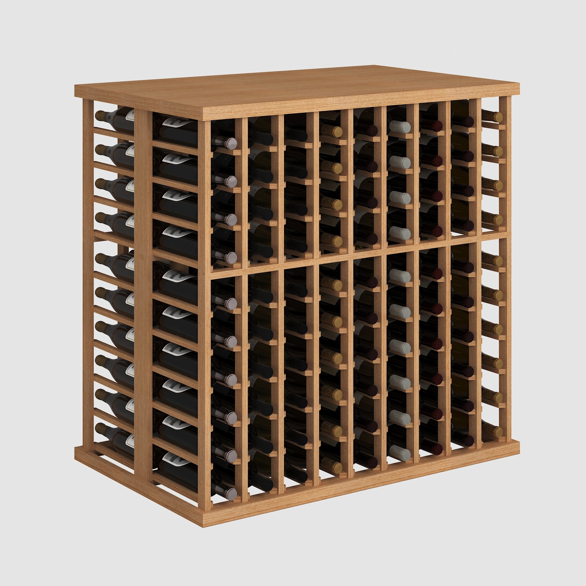 Elite Kit Rack Tasting Table Modular Wine Rack for 180 bottles - Genuwine Cellars Reserve