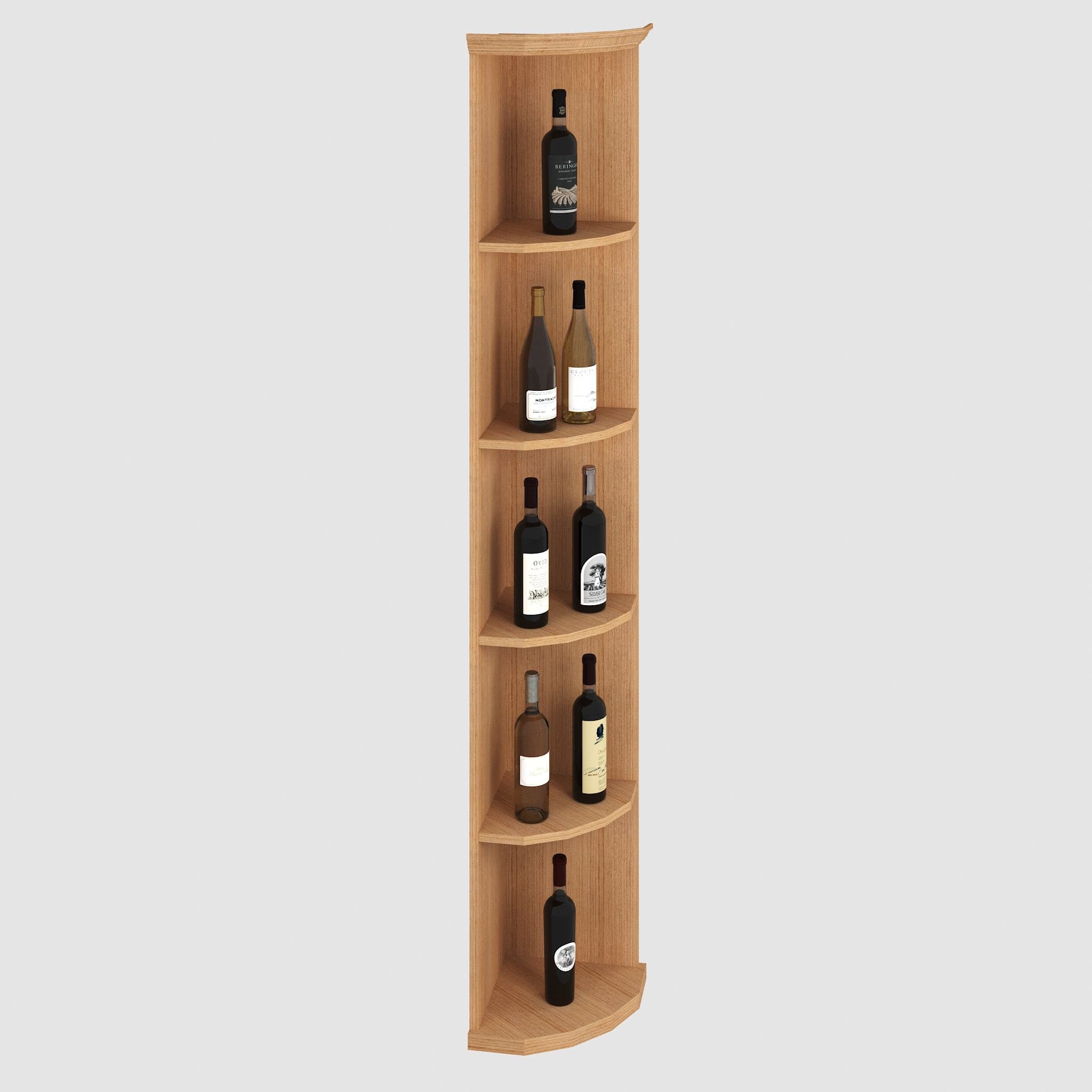 Elite Kit Rack Corner Shelf Modular Wine Display - Genuwine Cellars Reserve