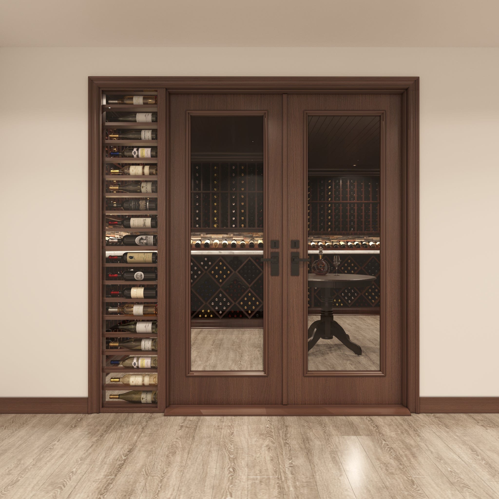 glass door for wine cellar