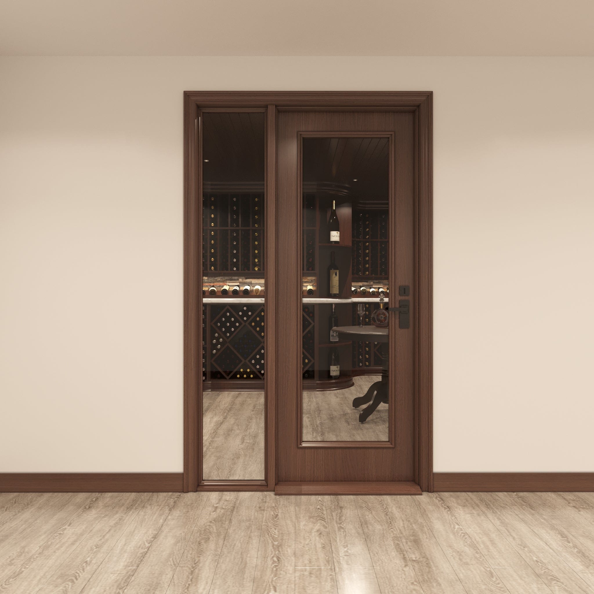 glass door for wine cellar by Genuwine Cellars Shop