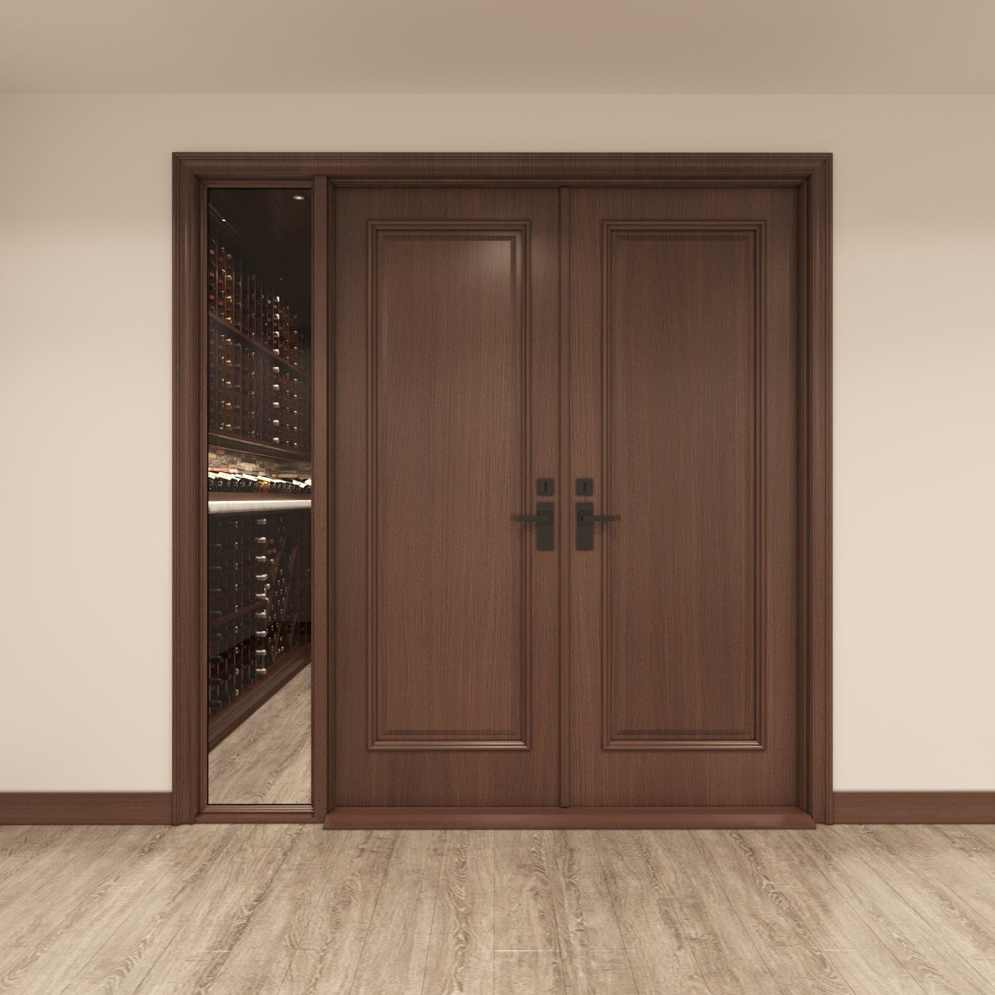 Panel Double Cellar Door, 1 Sidelight