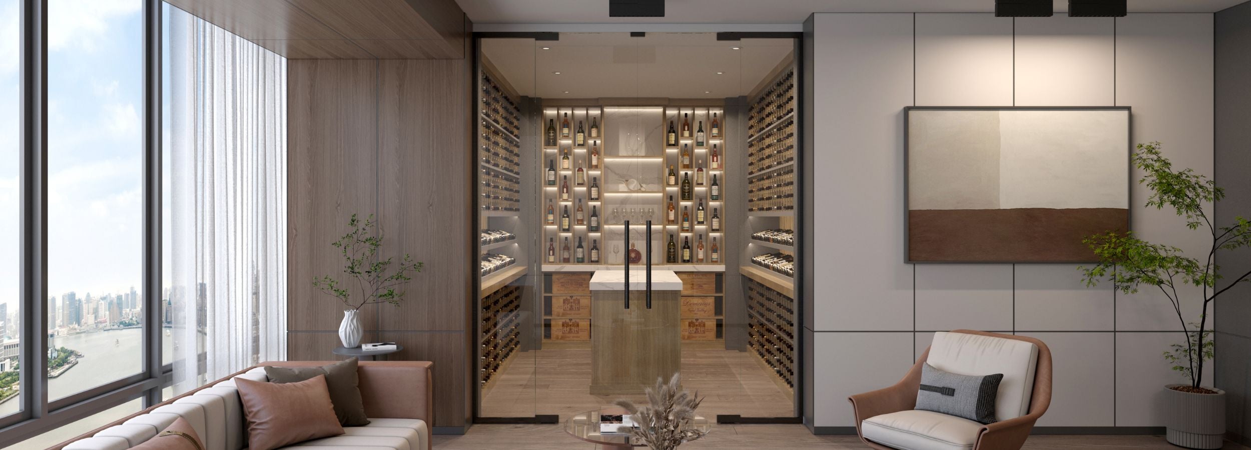 Creating the Ultimate Glass Enclosed Wine Cellar - Modern Home Design - Genuwine Cellars