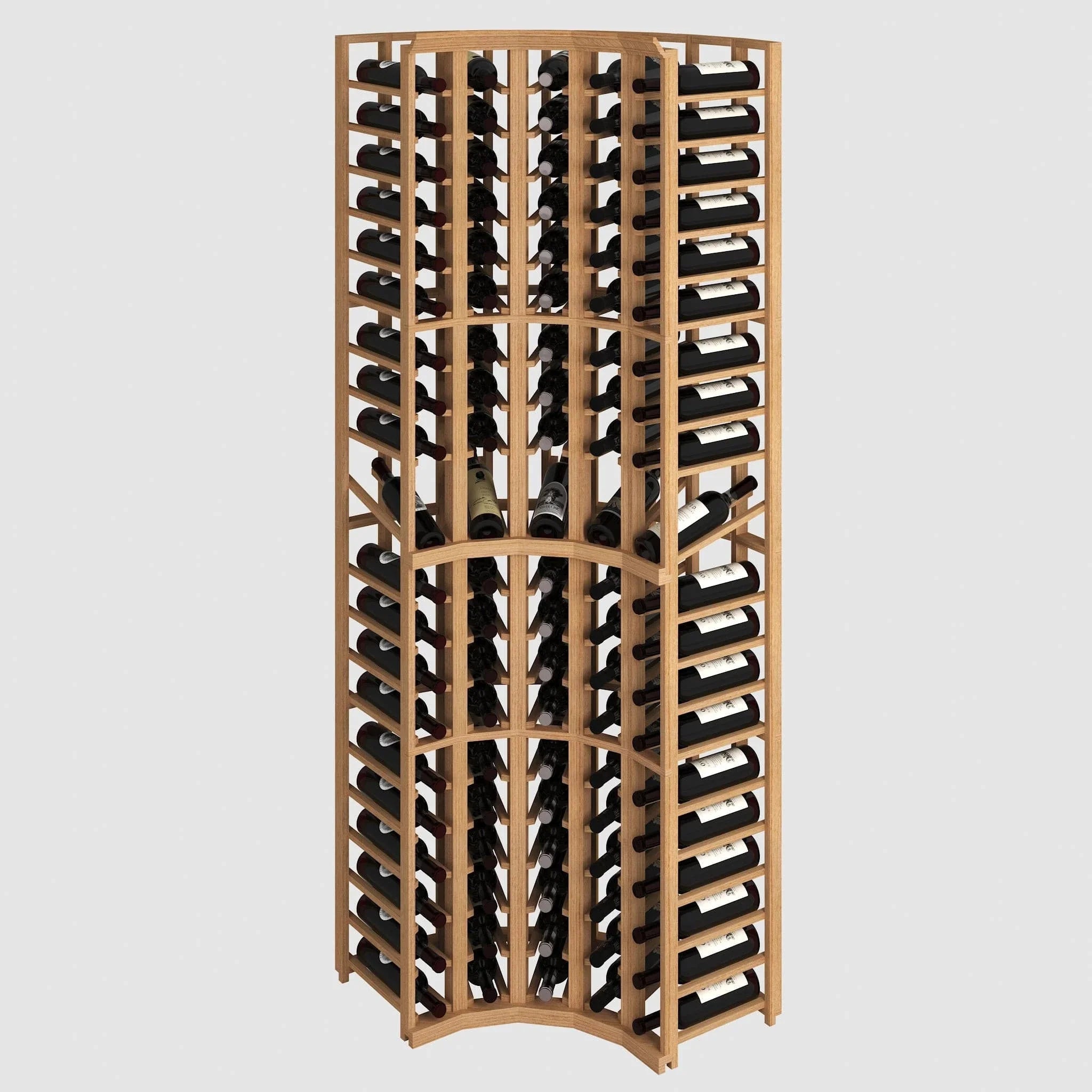 Curved Corner Wine Storage Solutions for Compact Cellars