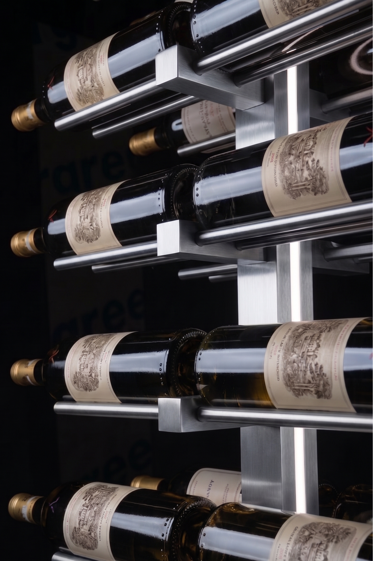 The Echelon Collection - Silver  6' / Single / Single-6' / Single / Double-6' / Single / Triple-6' / Double / Single-6' / Double / Double  Genuwine Cellars Reserve