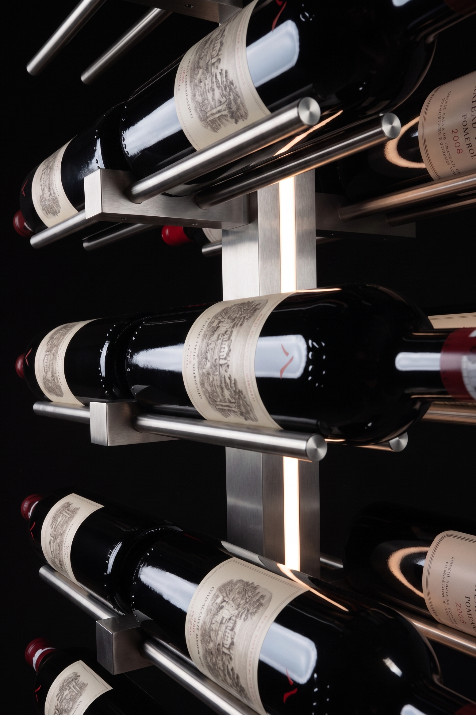 The Echelon Collection - Silver  6' / Single / Single-6' / Single / Double-6' / Single / Triple-6' / Double / Single-6' / Double / Double  Genuwine Cellars Reserve