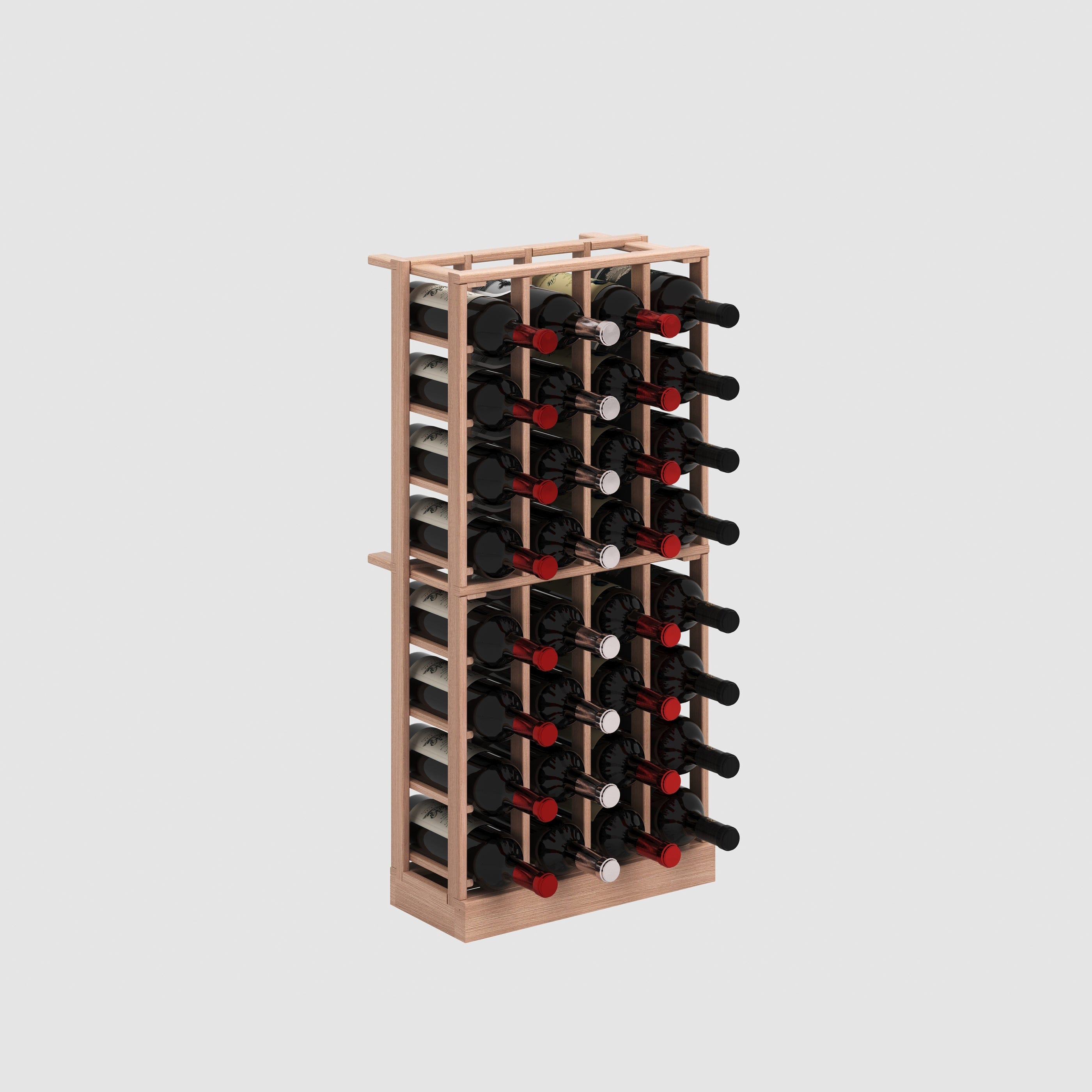 Kit Rack Individual Bottle Storage with base mold - wooden wine rack