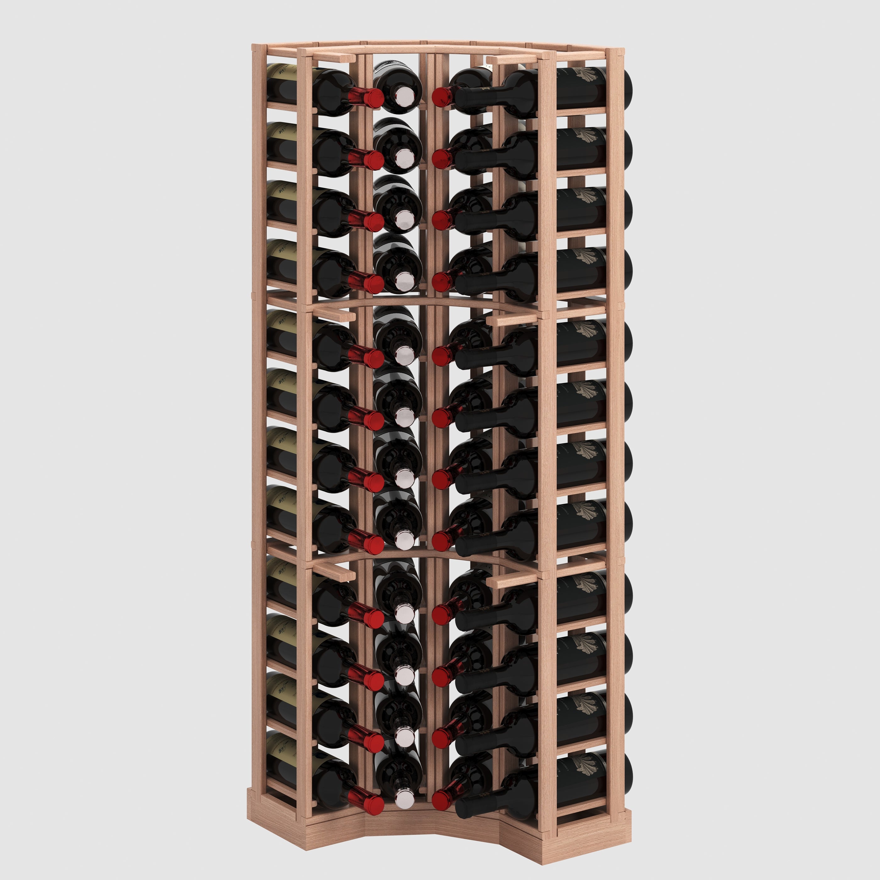 curved wine rack with base mould - Genuwine Cellars Reserve