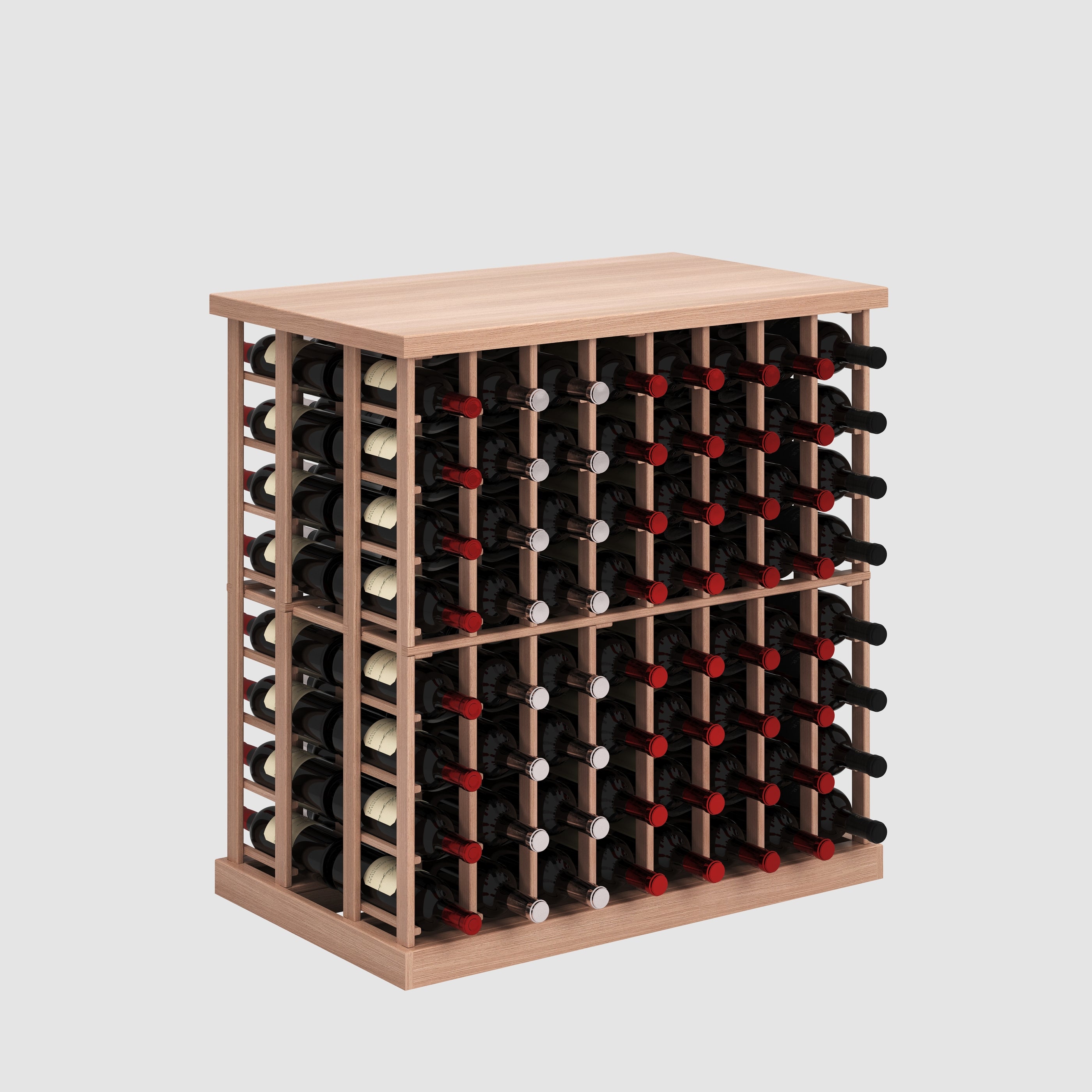 wine cellar tasting table - premium mahogany - Genuwine Cellars Reserve