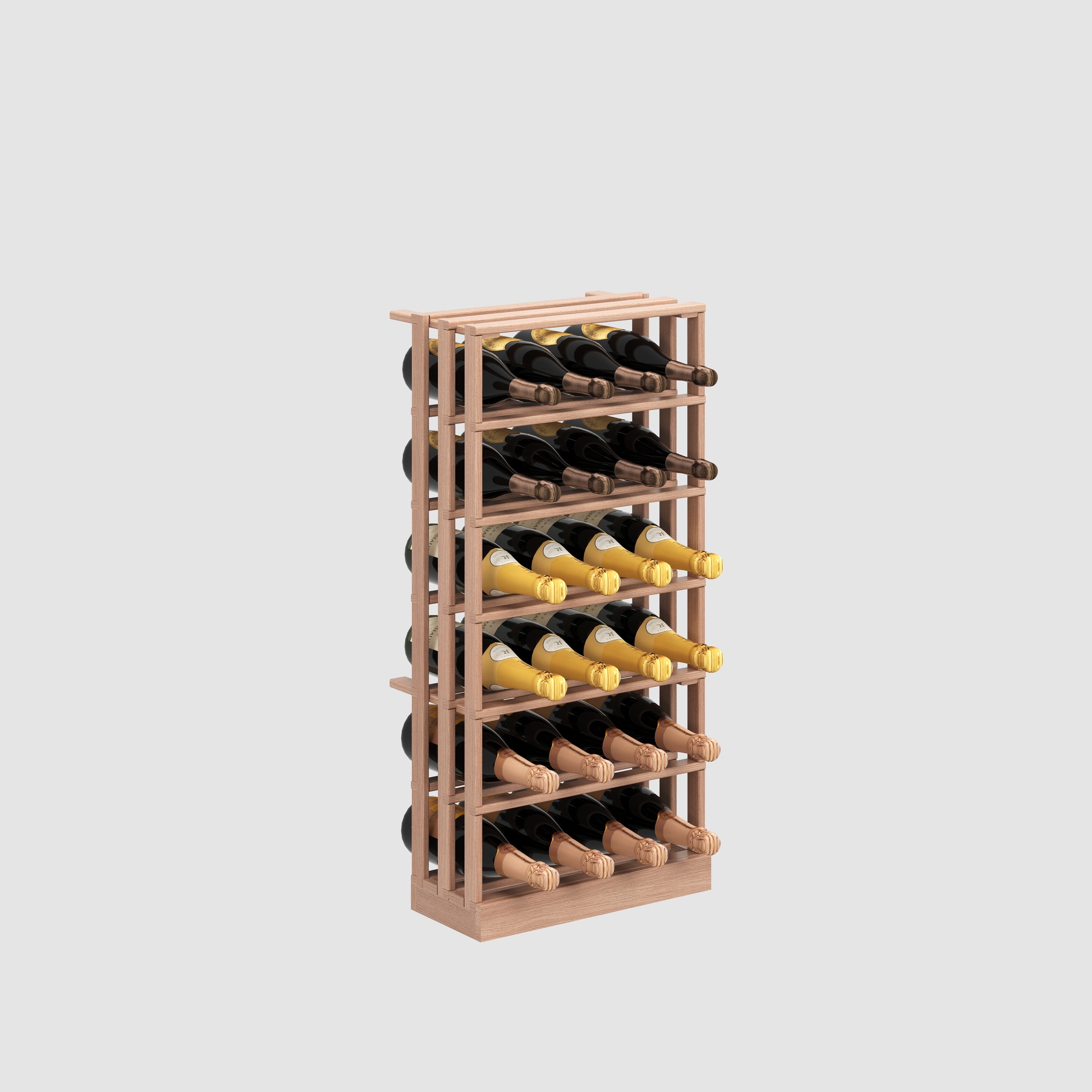 mahogany champagne wine rack 24 champagne bottles - Genuwine Cellars Reserve 