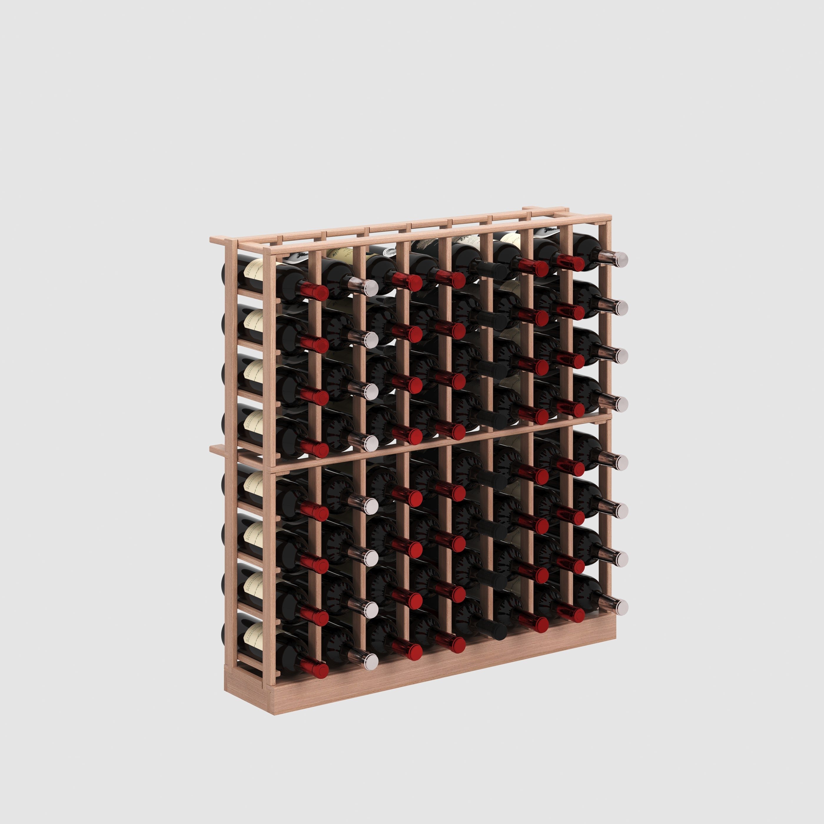 mahogany  wooden wine rack with base mould - Genuwine Cellars Reserve