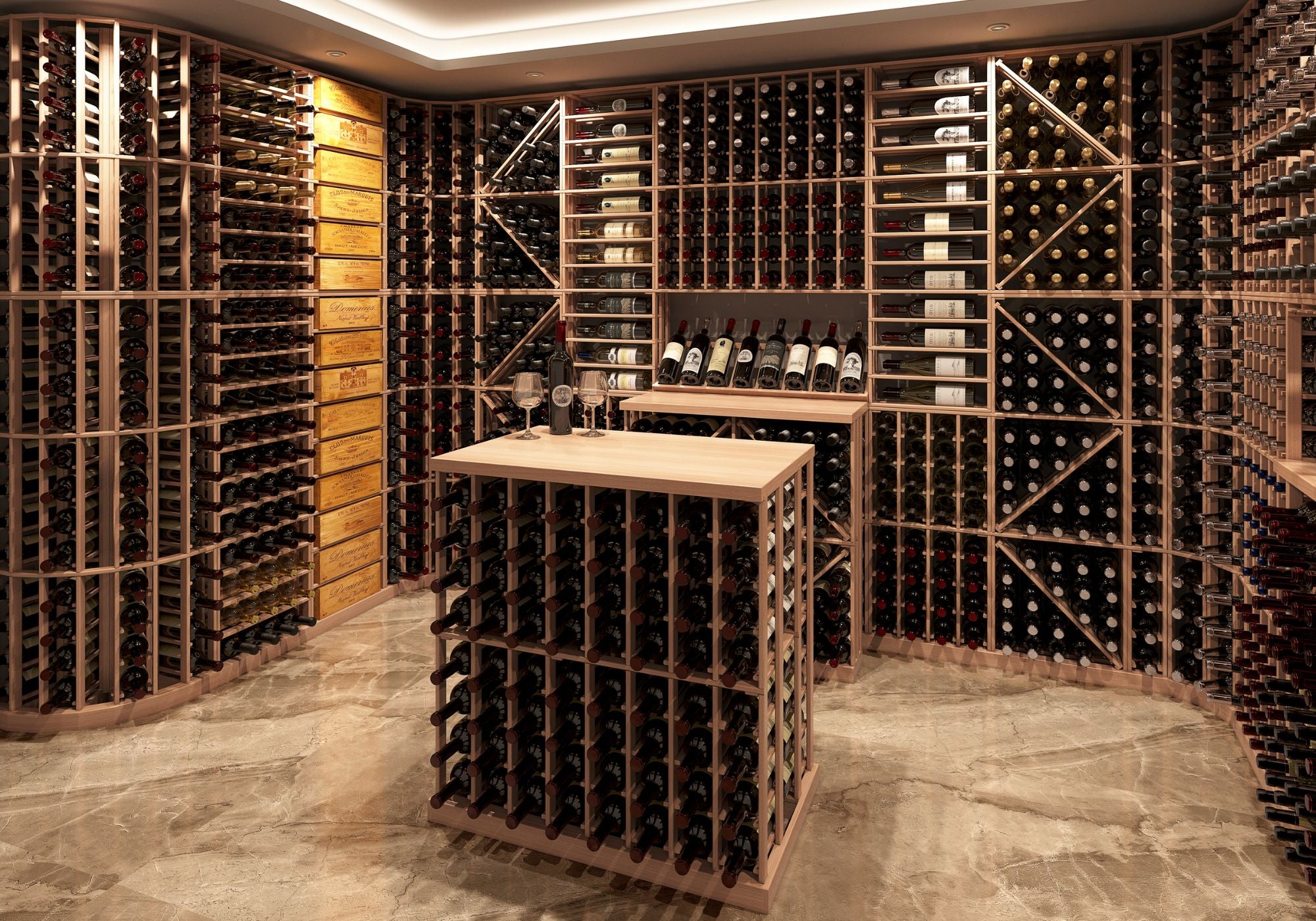 wall mounted wooden wine racks - Genuwine Cellars Reserve