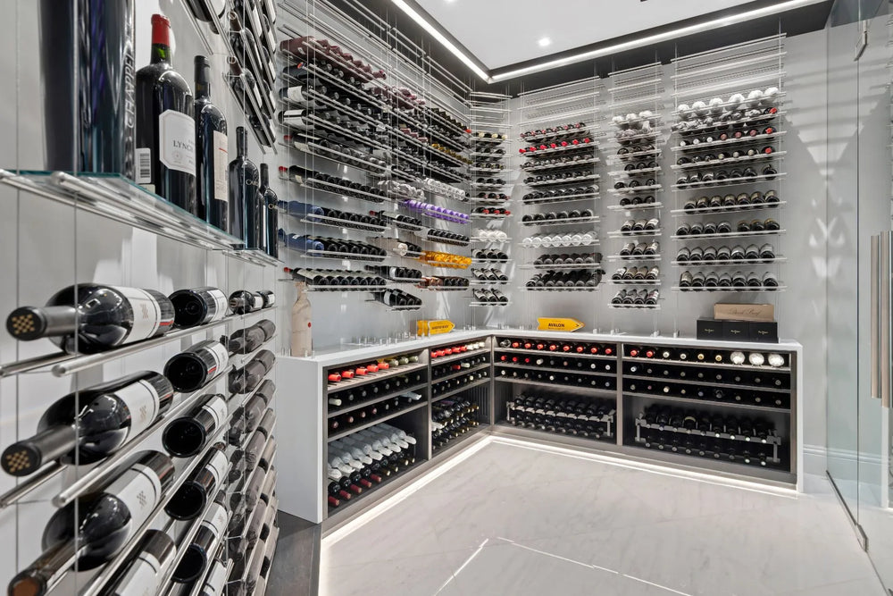 Label Line Cable Wine Display Single Bottle Width
