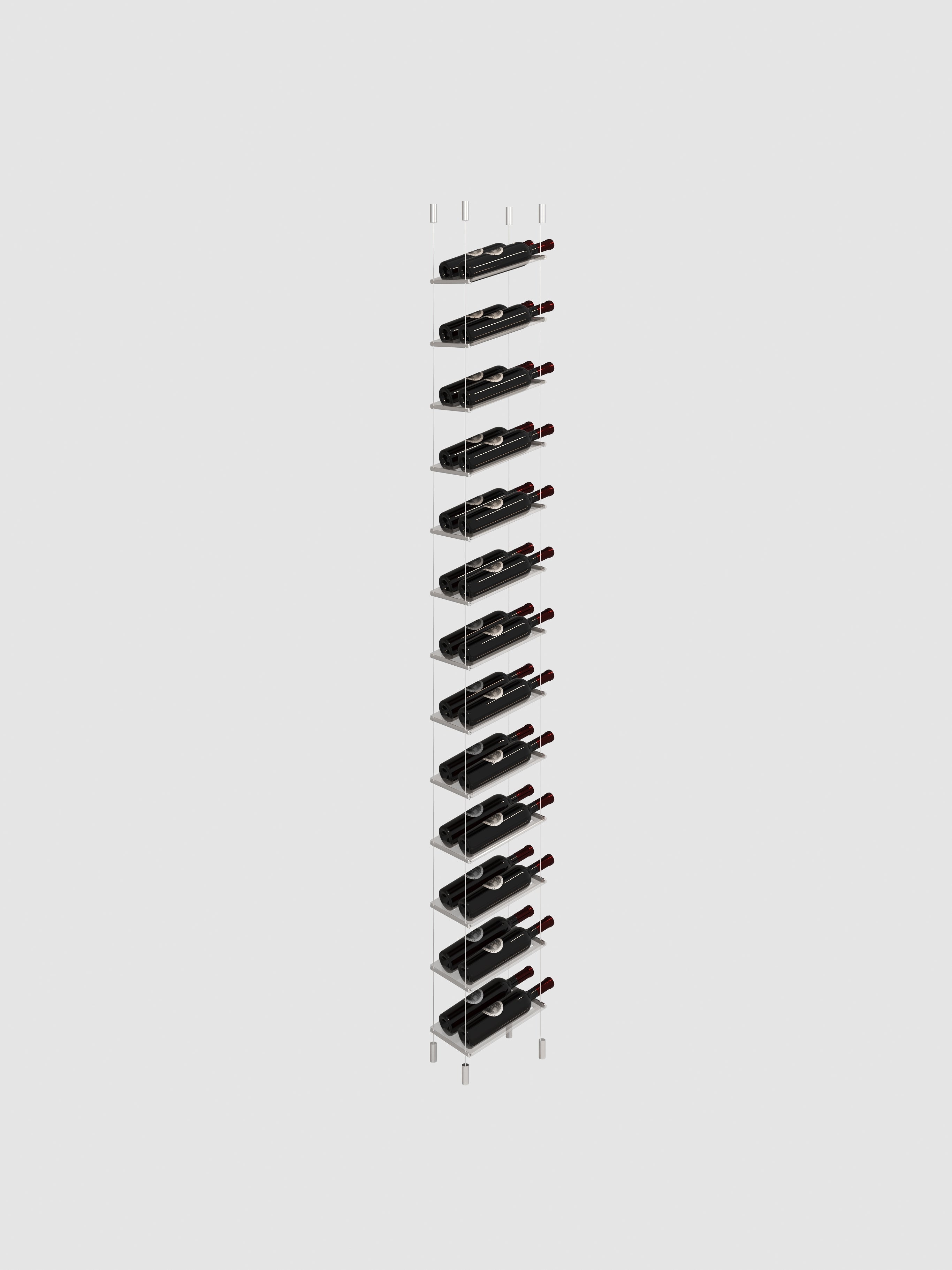 Lumina Cable Wine Display - Silver
