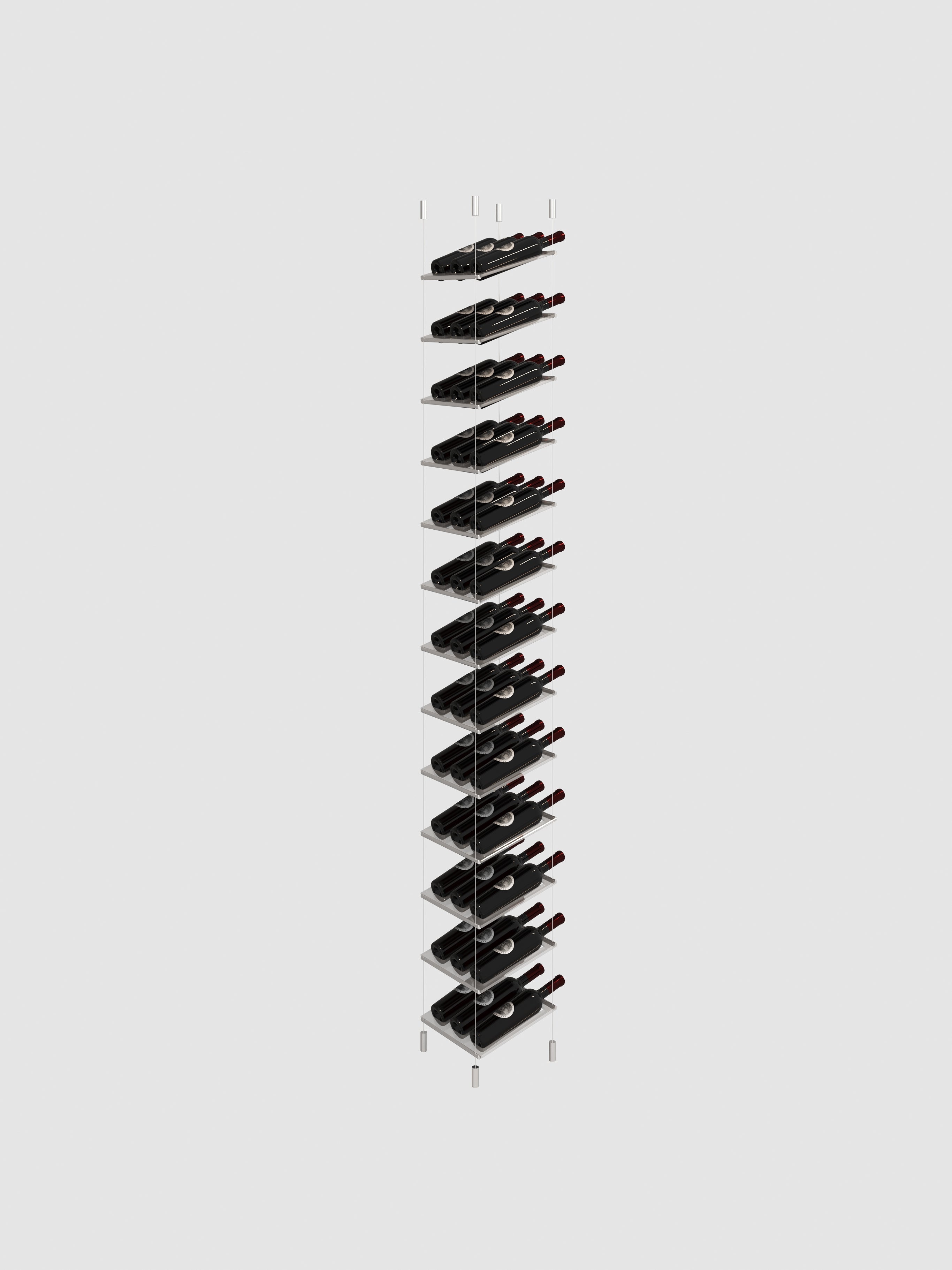 Lumina Cable Wine Display - Silver