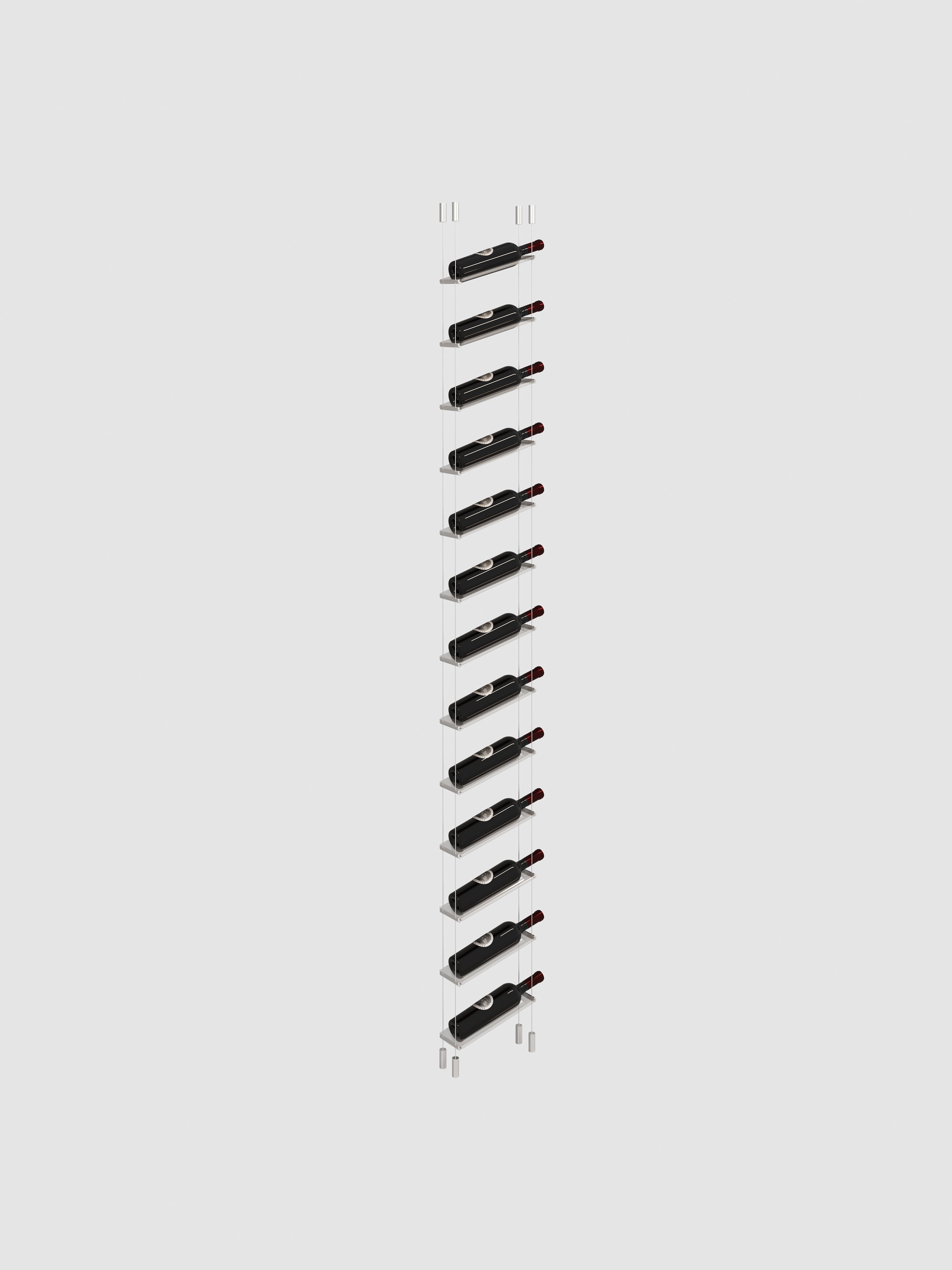 Lumina Cable Wine Display - Silver