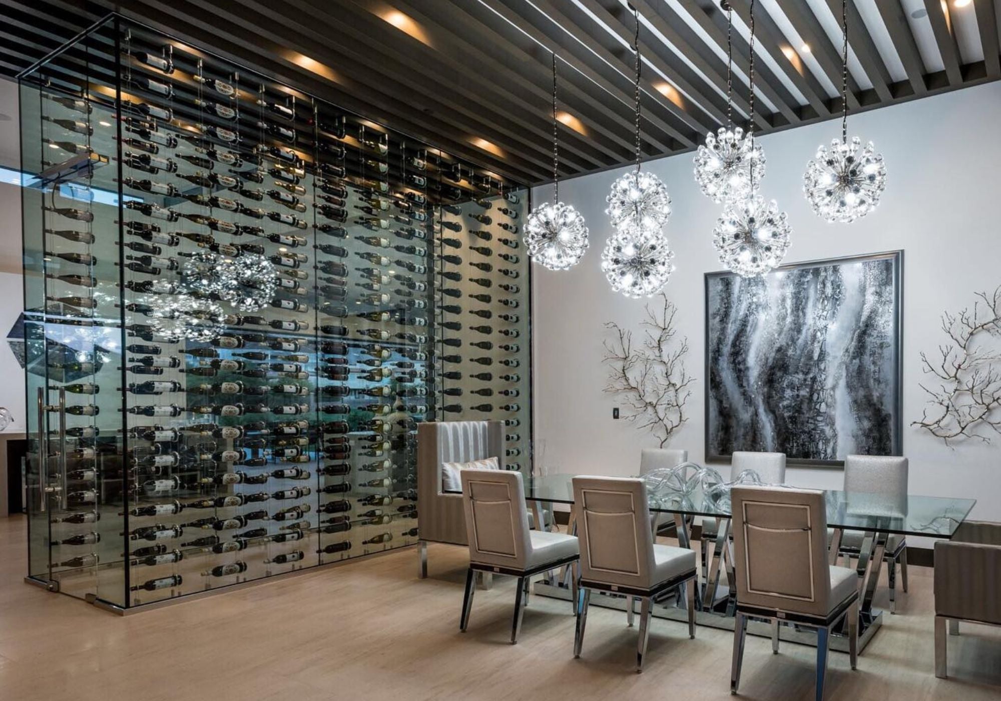 large metal wine rack - horizontal wine storage - Genuwine Cellars Reserve