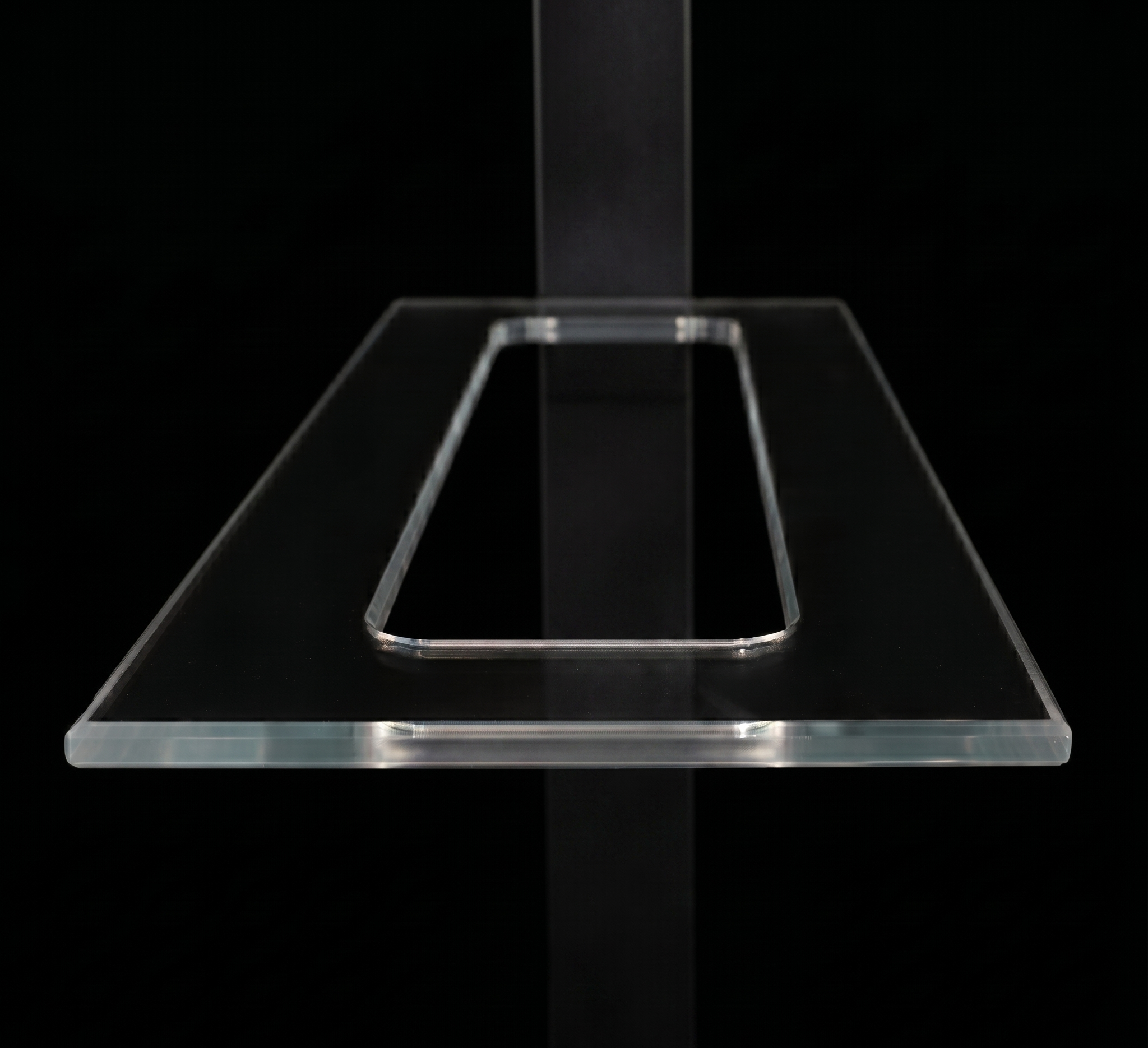 OPUS Collection - Black Floating Wine Rack  6' / Cork Forward / 3000K-6' / Cork Forward / 4000K-6' / Cork Forward / 5000K-6' / Label View / 3000K-6' / Label View / 4000K  Genuwine Cellars Reserve