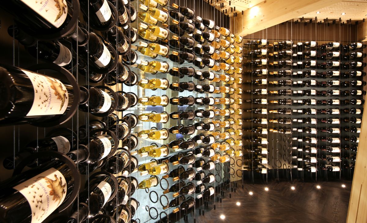 metal wine racking - Ring cable collection - Genuwine Cellars Reserve