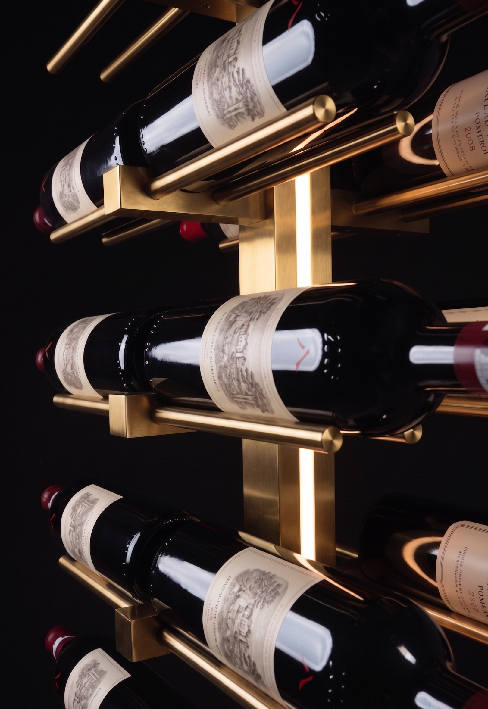 The Echelon Collection - Gold  6' / Single / Single-6' / Single / Double-6' / Single / Triple-6' / Double / Single-6' / Double / Double  Genuwine Cellars Reserve