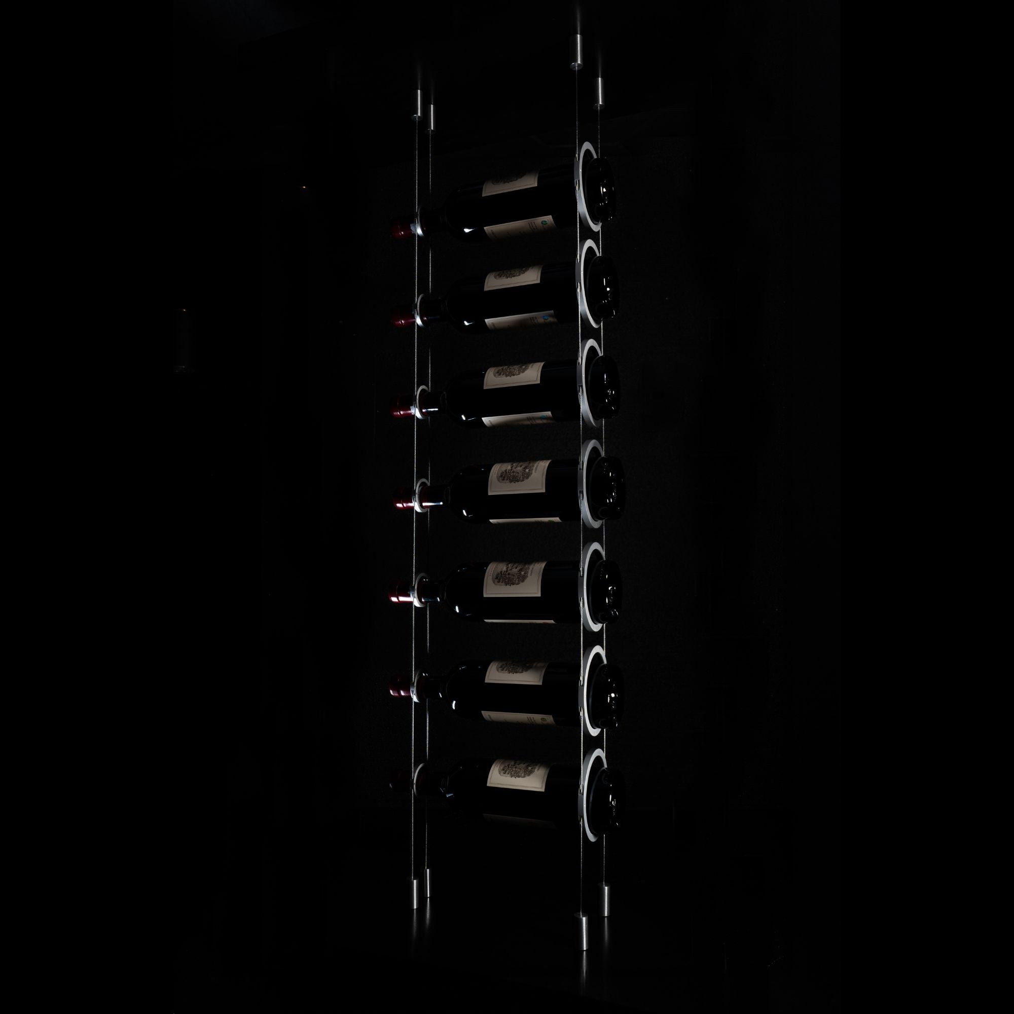silver wine rack ceiling mounted - Genuwine Cellars Reserve