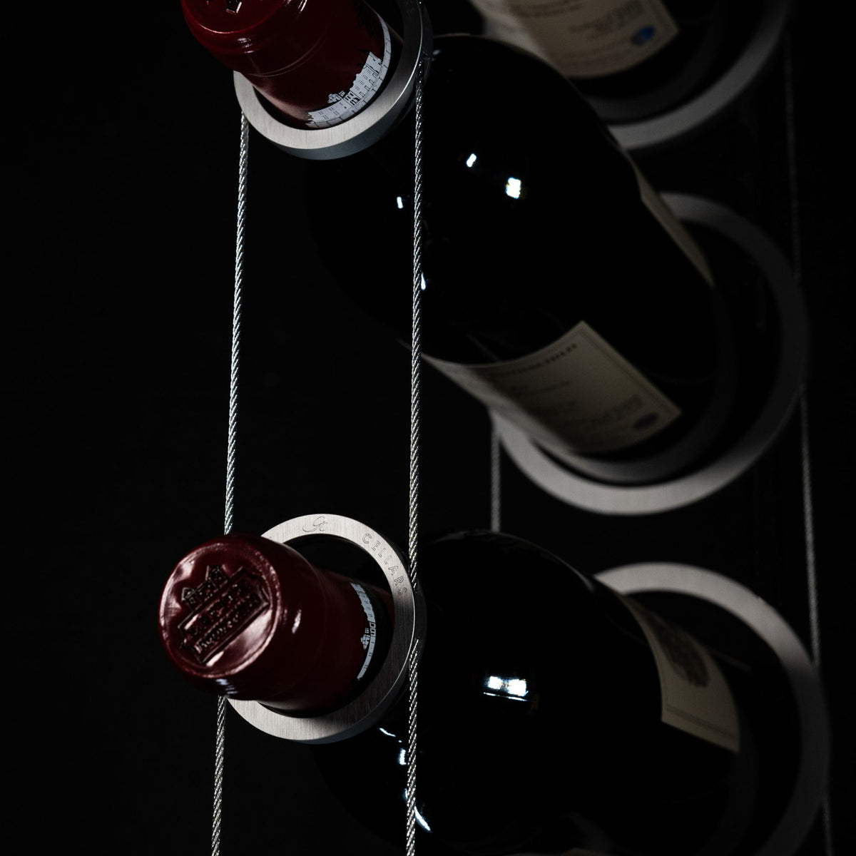 Wine Rack Rings The Ring - Floating Wine Racks - Genuwine Cellars Reserve