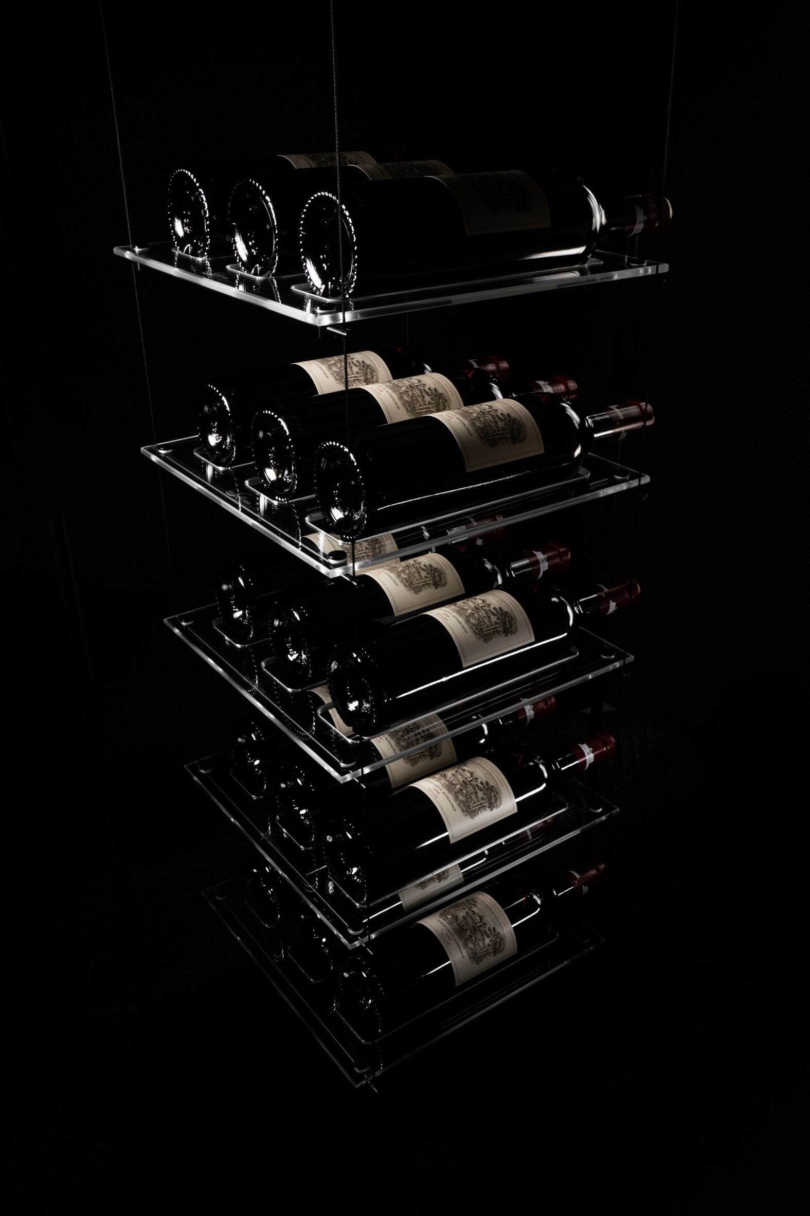 Lumina Cable Wine Display - Black