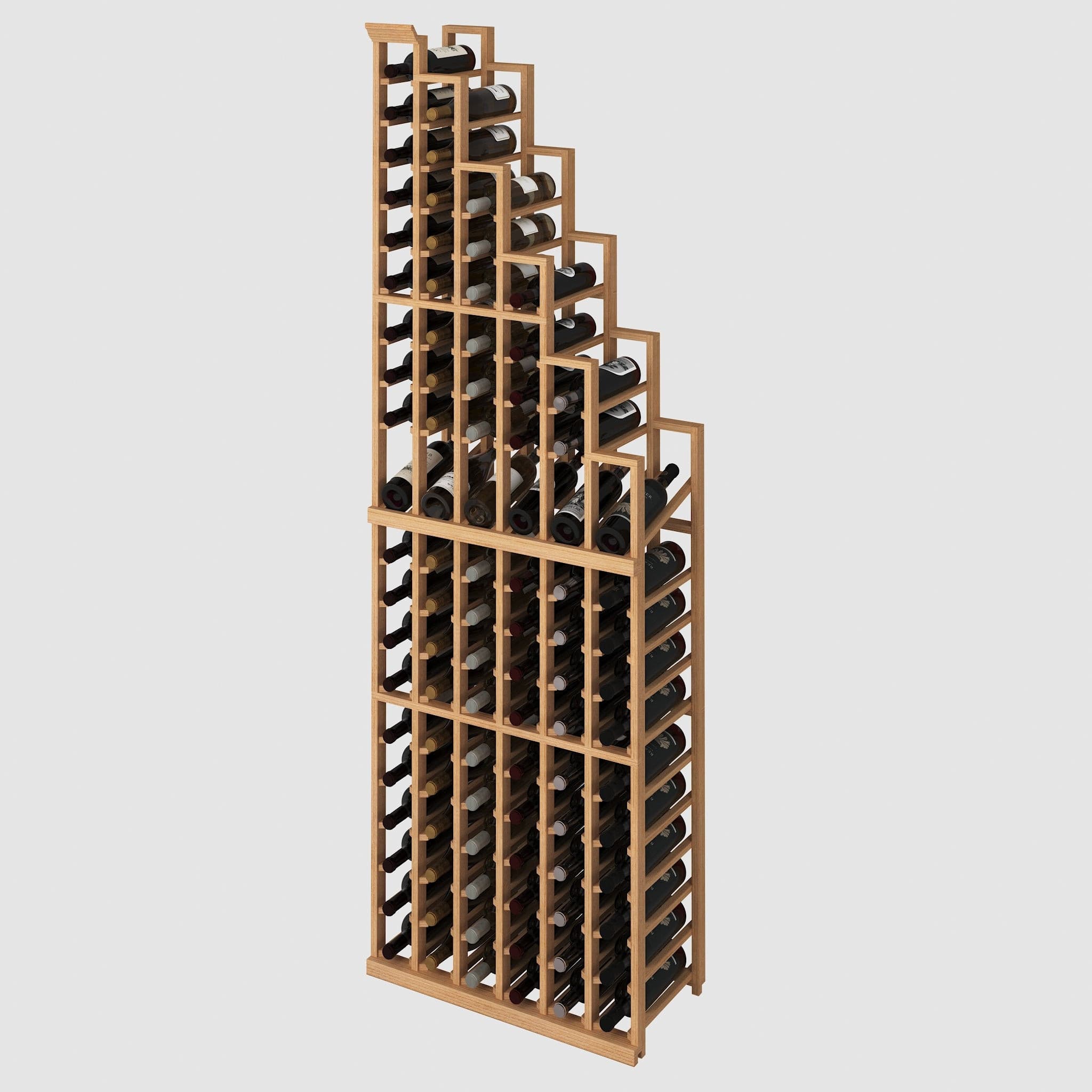 Elite Kit Rack Waterfall Wine Rack (Right), 750ml (95 Bottles)  Mahogany  Genuwine Cellars Reserve